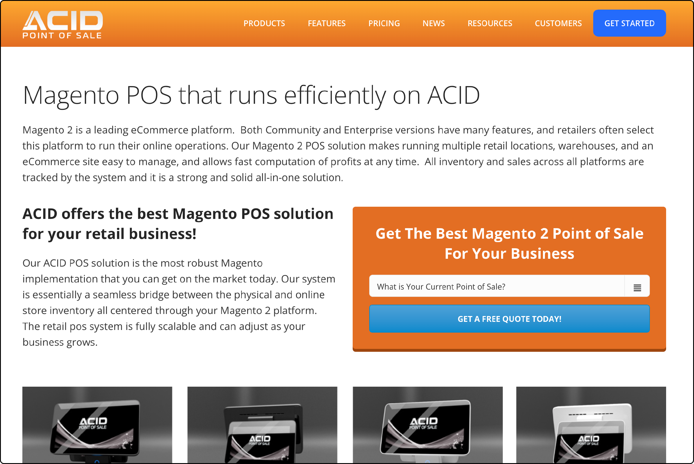 Acid POS system extension interface for Magento 2