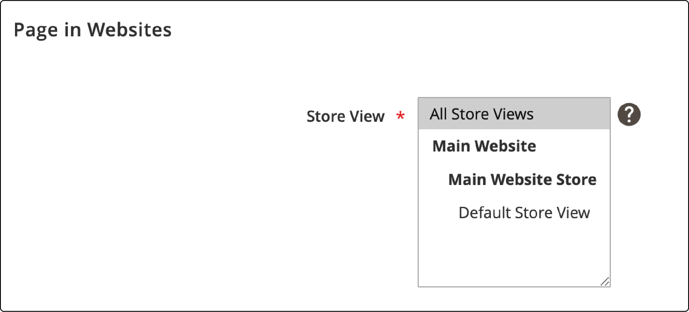 Configuring Page settings for cookie policy in Magento 2