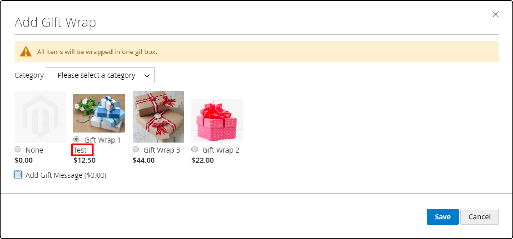 Adding a Gift Wrap Option in Magento 2