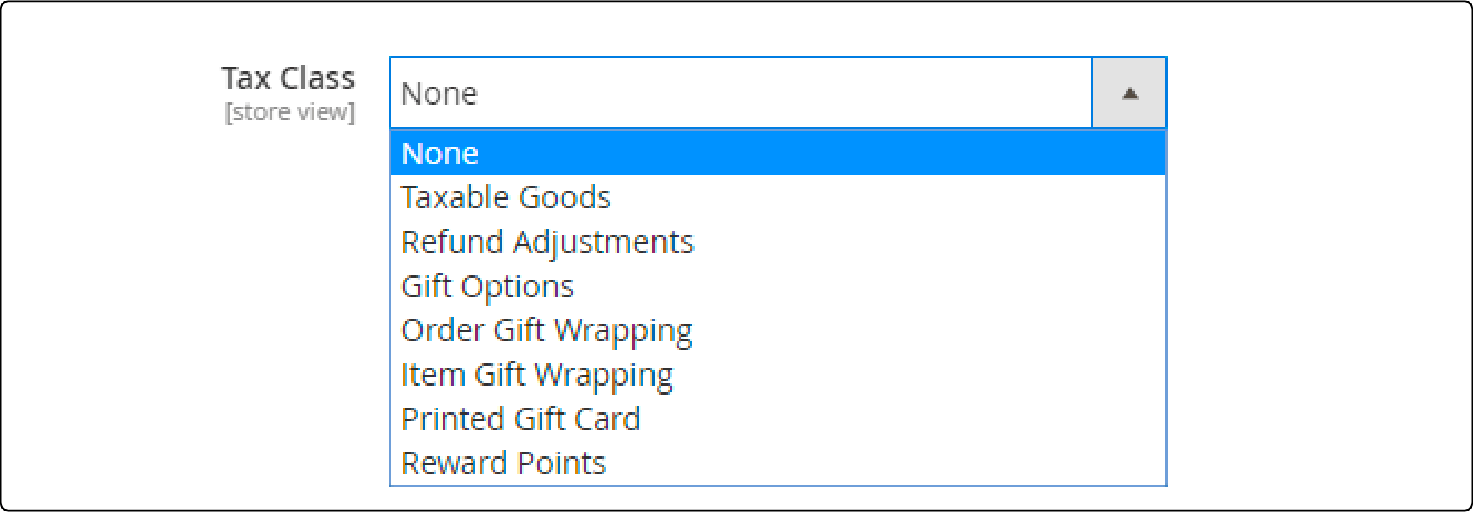 Tax Class Configuration in Magento 2 Gift Wrap