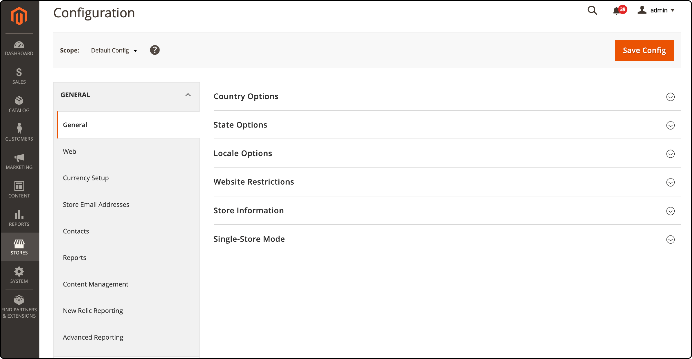 Configuring store settings in Magento for optimal e-commerce functionality