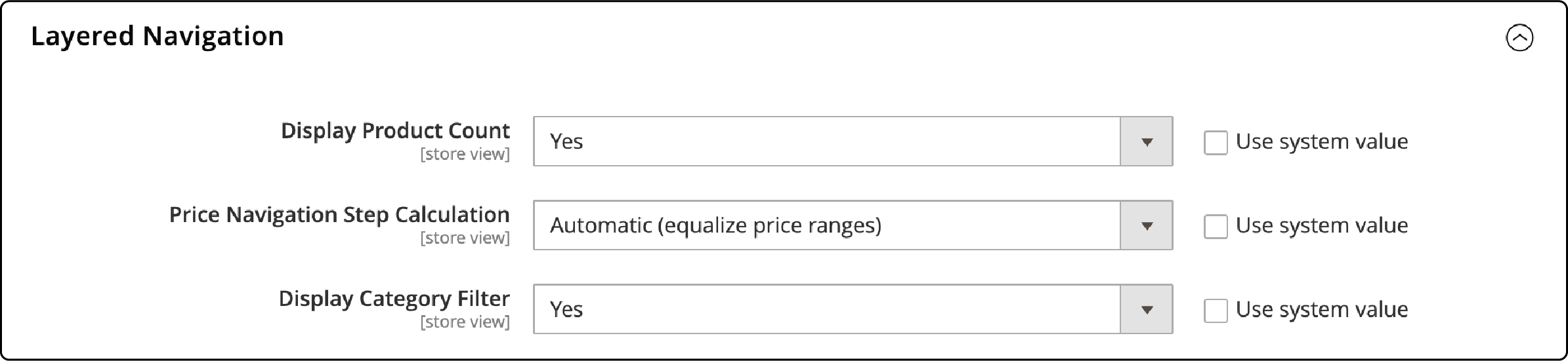 Enabling basic layered navigation settings in Magento 2 for improved product search