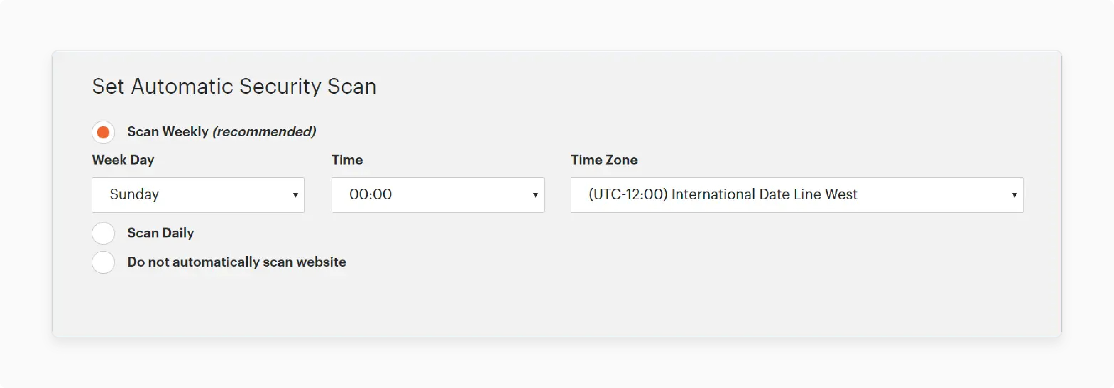 Schedule Configuration Week-by-week Scanning in Magento 2