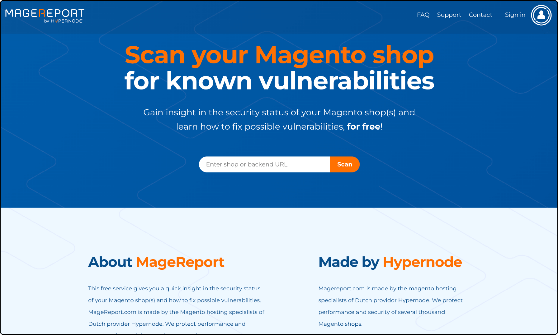 MageReport Scanner Screenshot