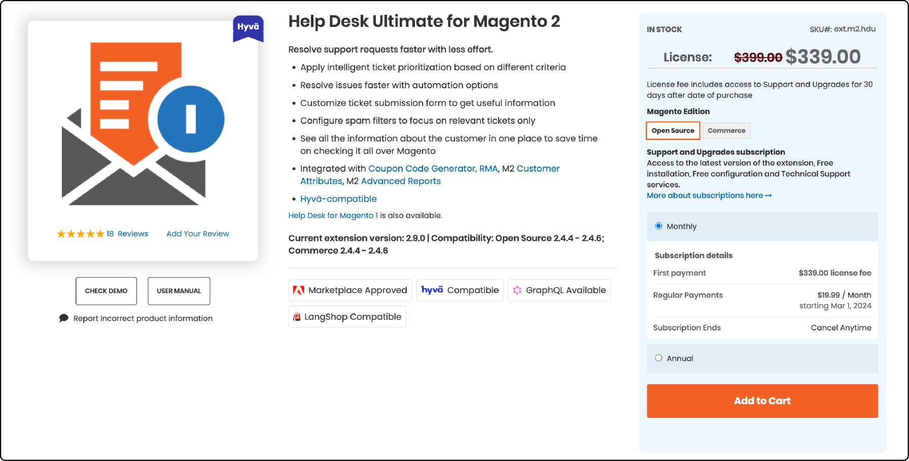 Aheadworks Help Desk Logo for Magento E-commerce Platforms