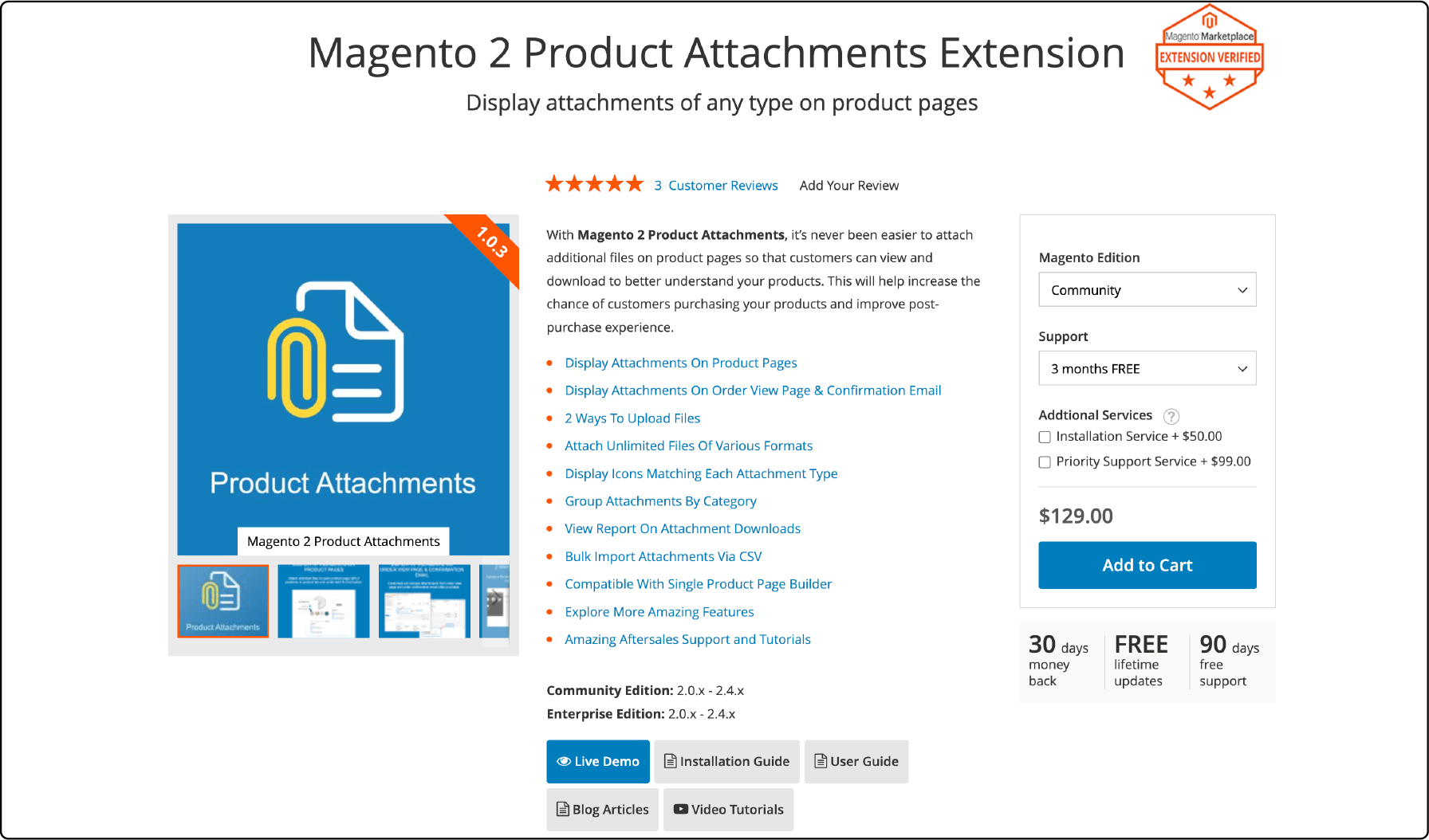 Magezon's Magento 2 Product Attachments Screenshot