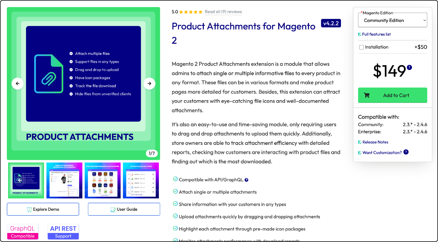 Mageplaza's Product Attachments for Magento 2 Screenshot