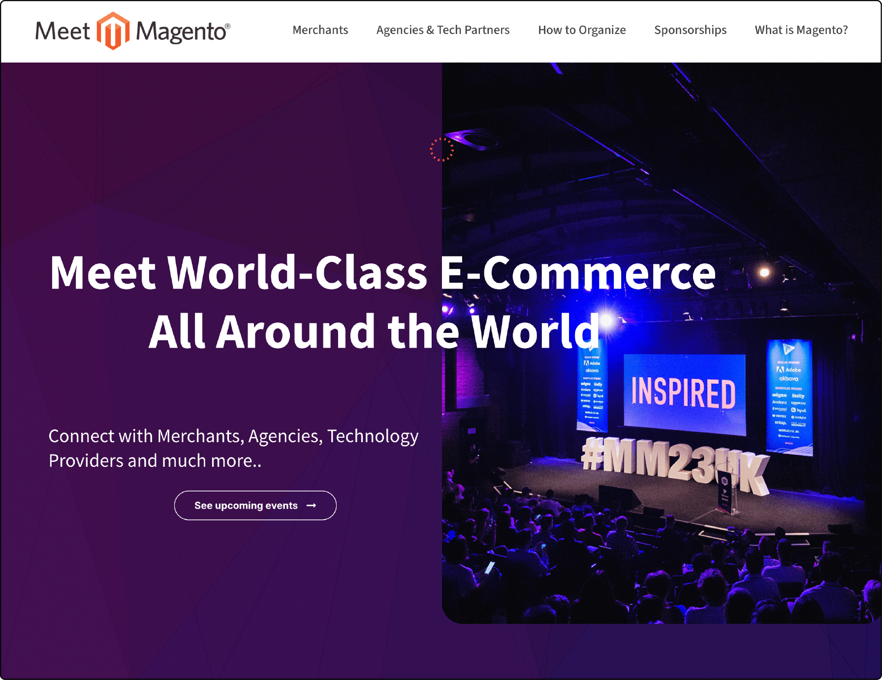 overview of meet magento, a global eCommerce conference series focusing on adobe commerce and magento open source