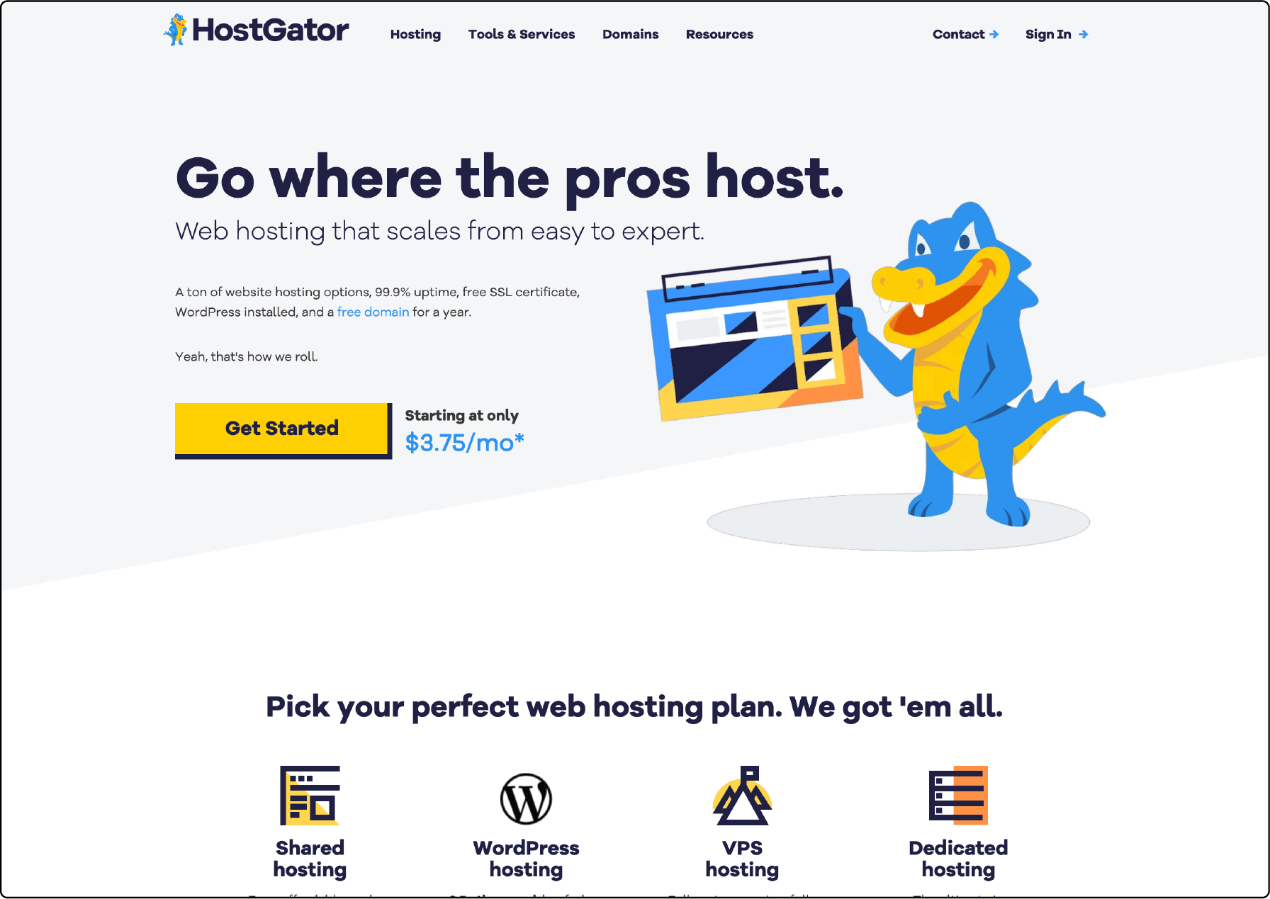 HostGator Magento Screenshot