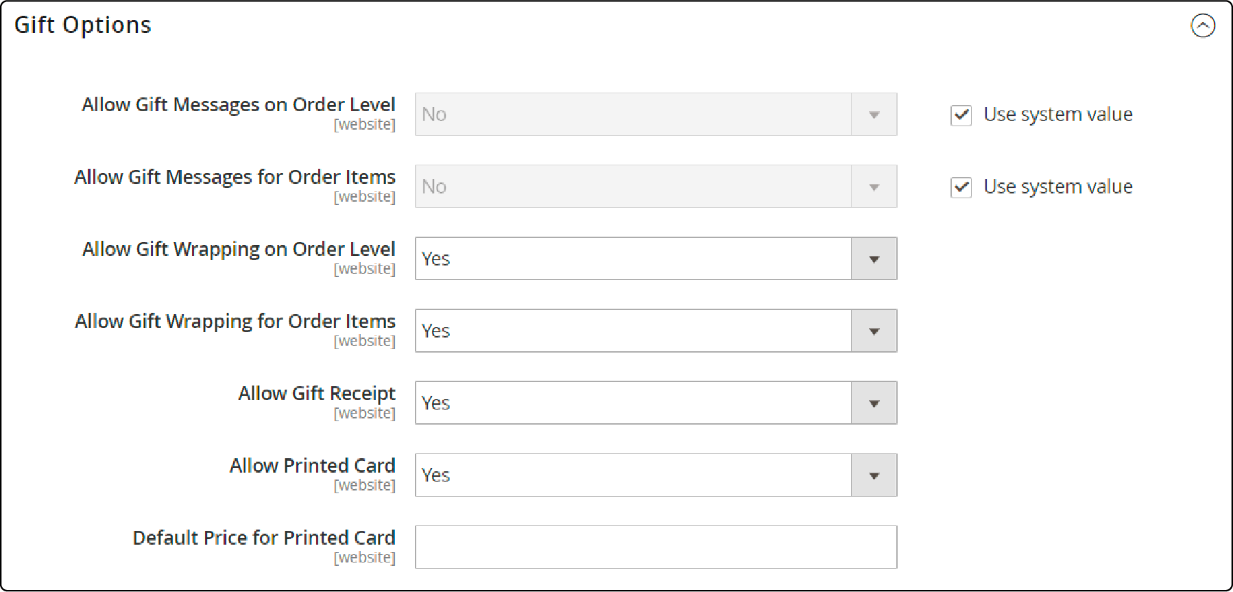 Enabling gift messages in Magento cart
