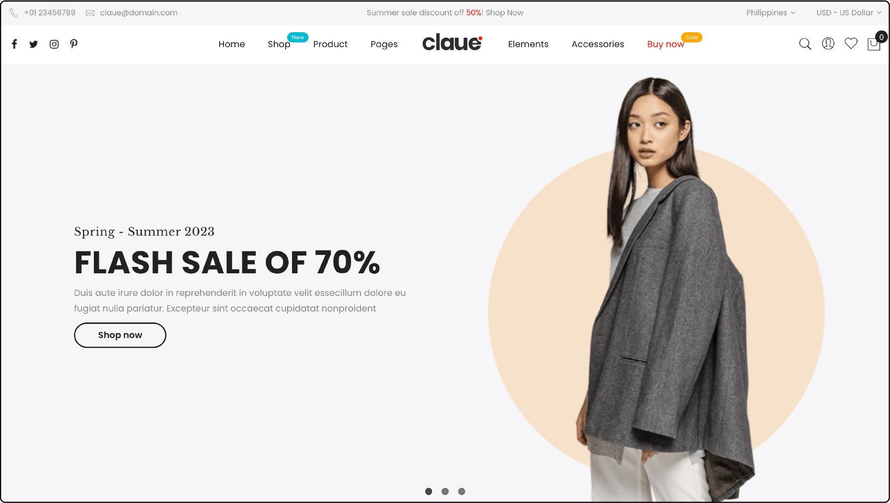 Claue Magento B2B Theme