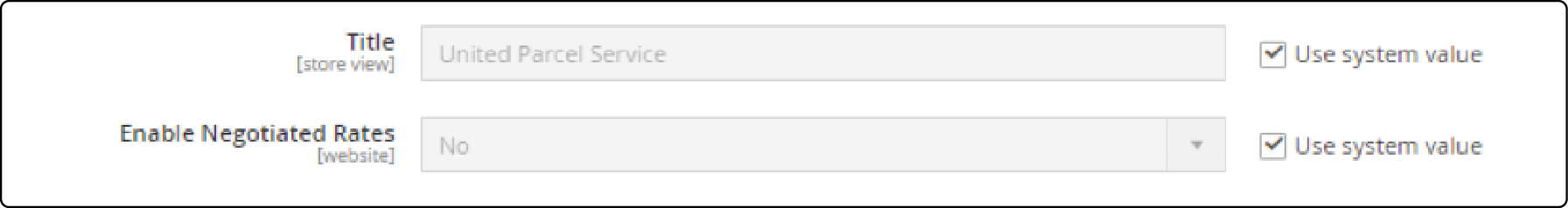 Standard UPS Account Setup