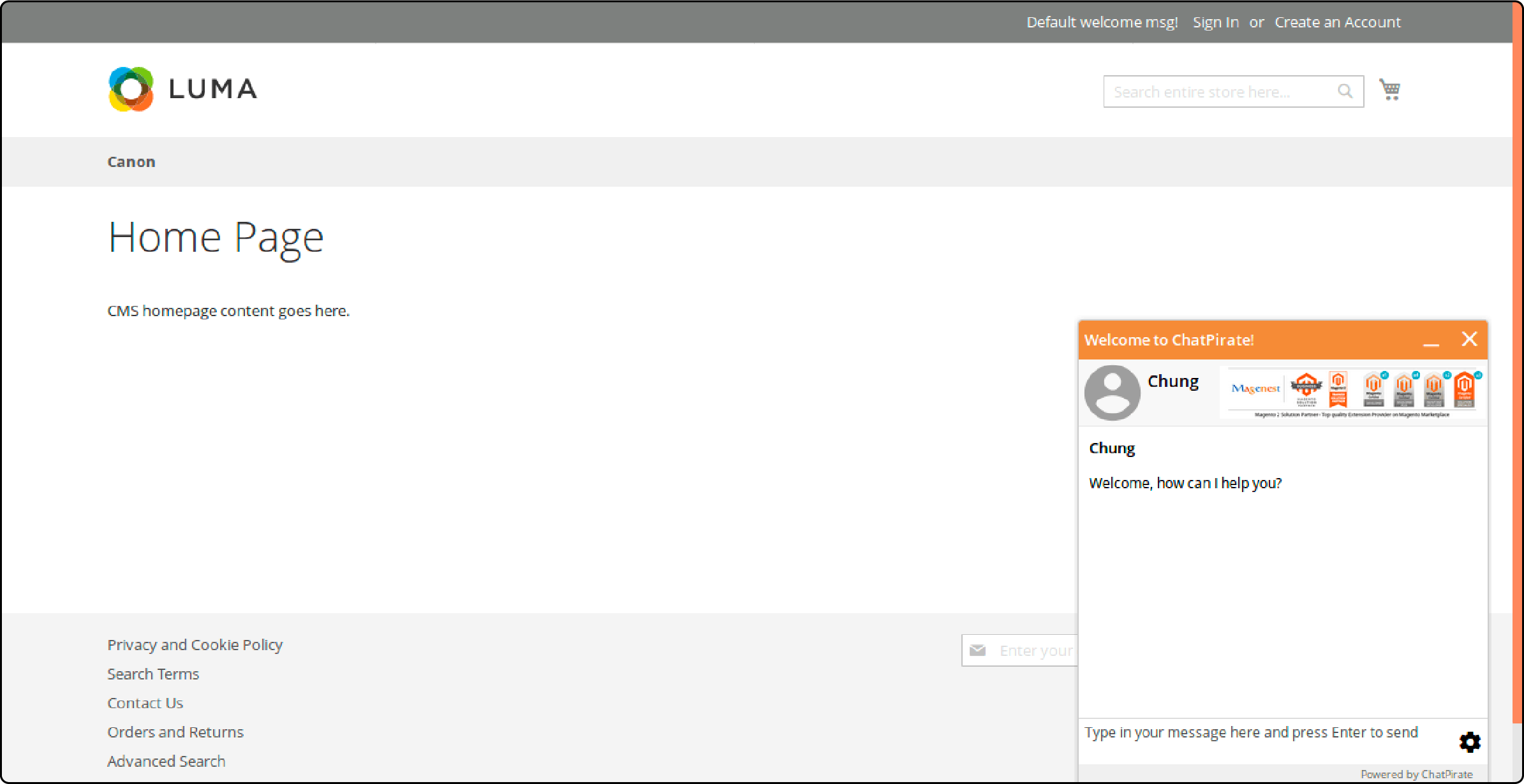 Magento Live Chat - Set up Front-end
