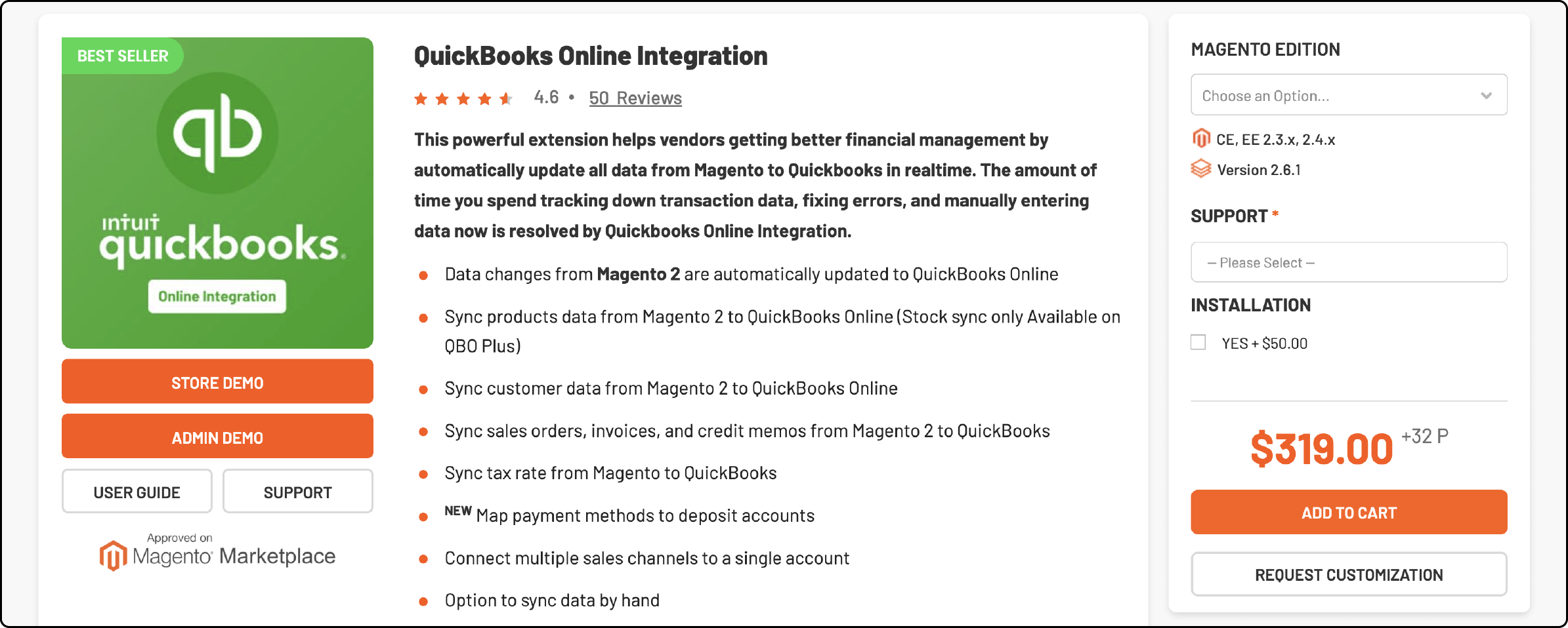 Magenest's QuickBooks Online Integration for Magento