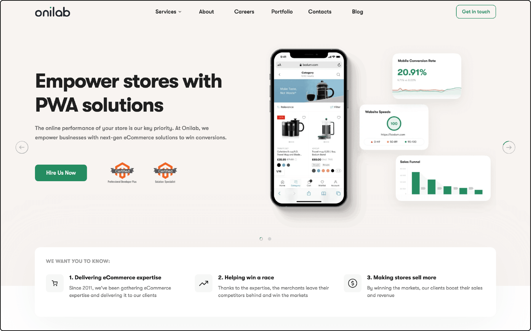 Onilab Magento 2 PWA Theme