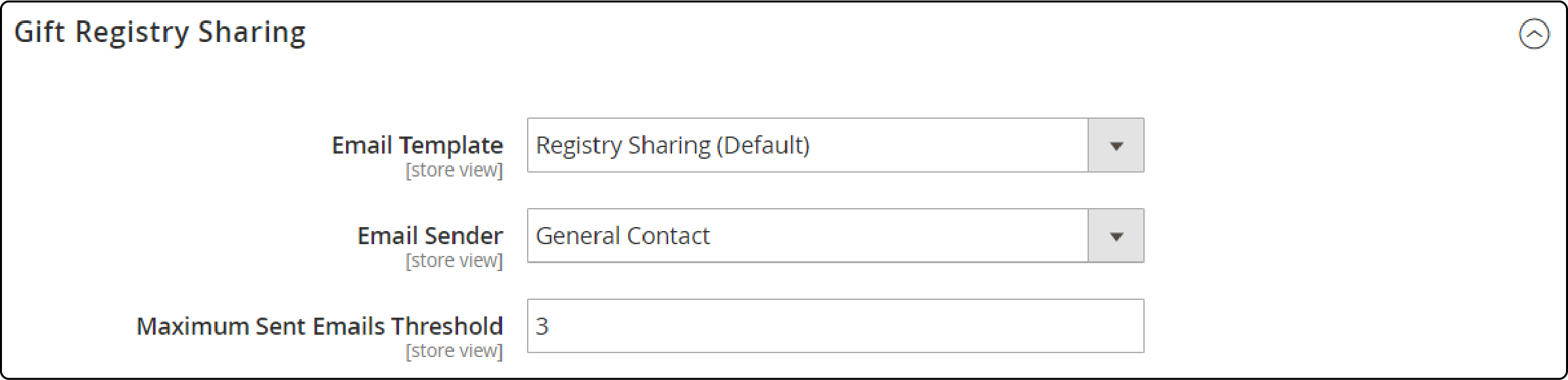 Configure Magento Gift Registry Sharing