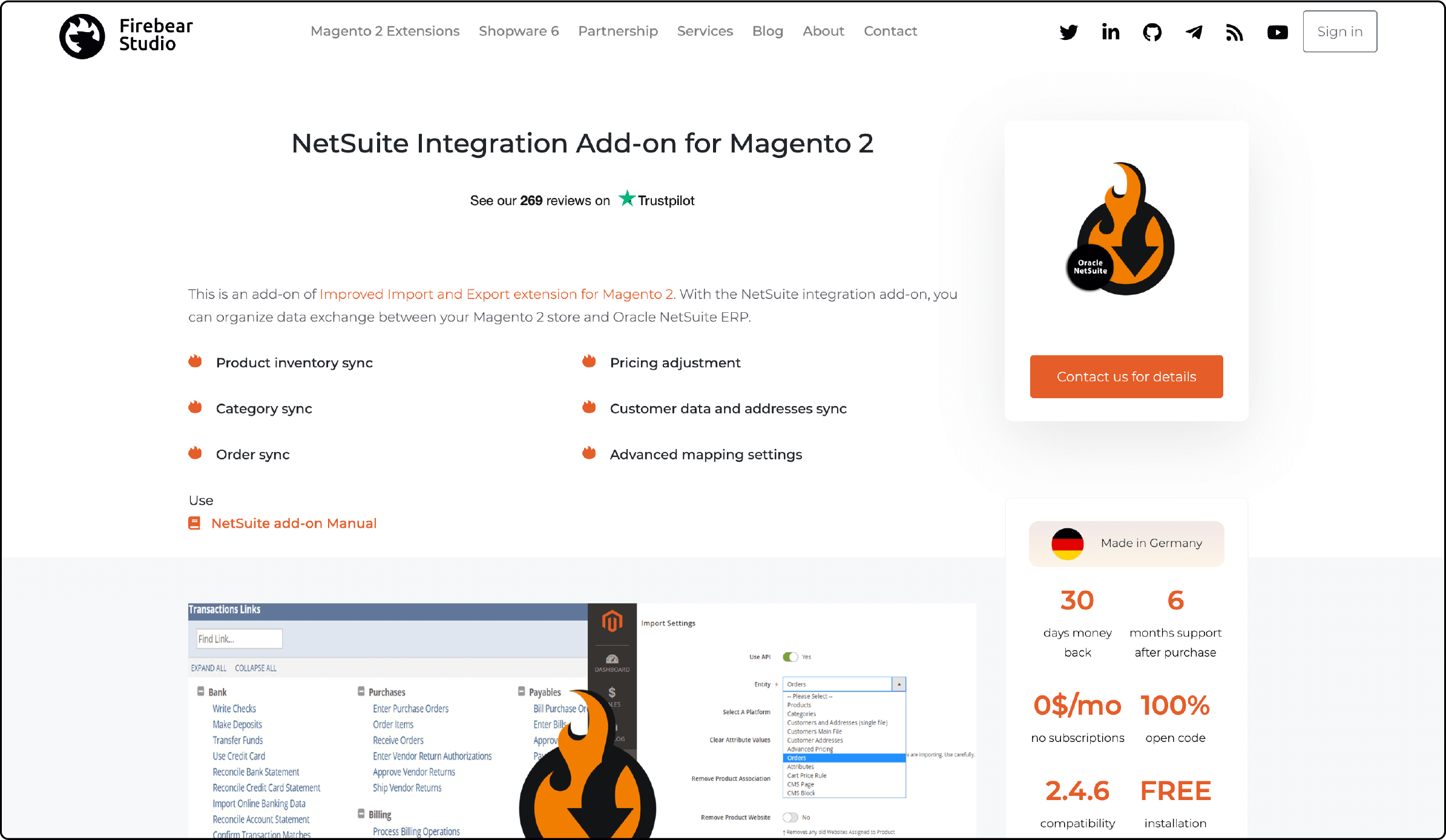 Firebear Magento 2 NetSuite Integration