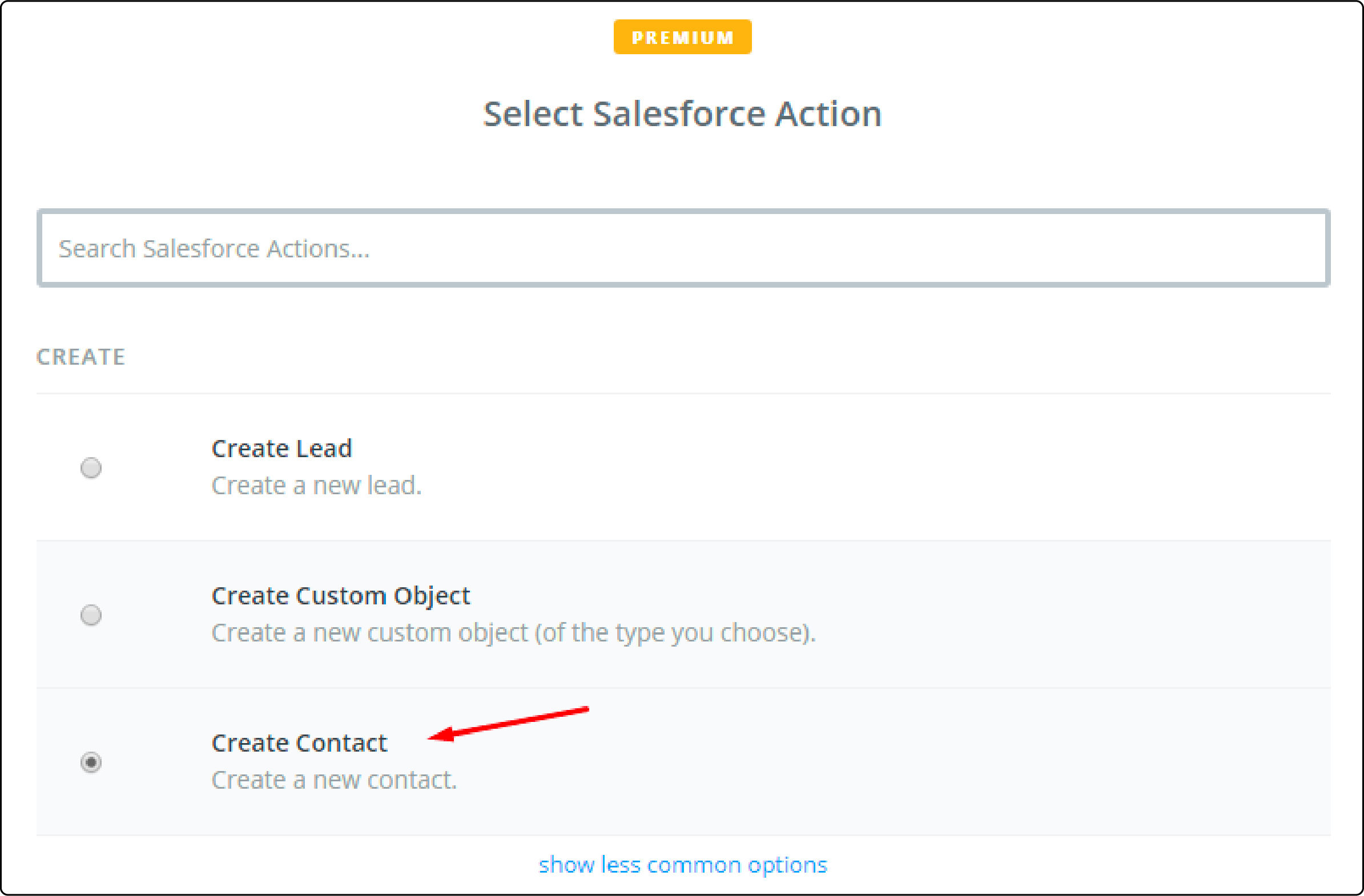 Setting up contact creation in Salesforce from Magento data via Zapier