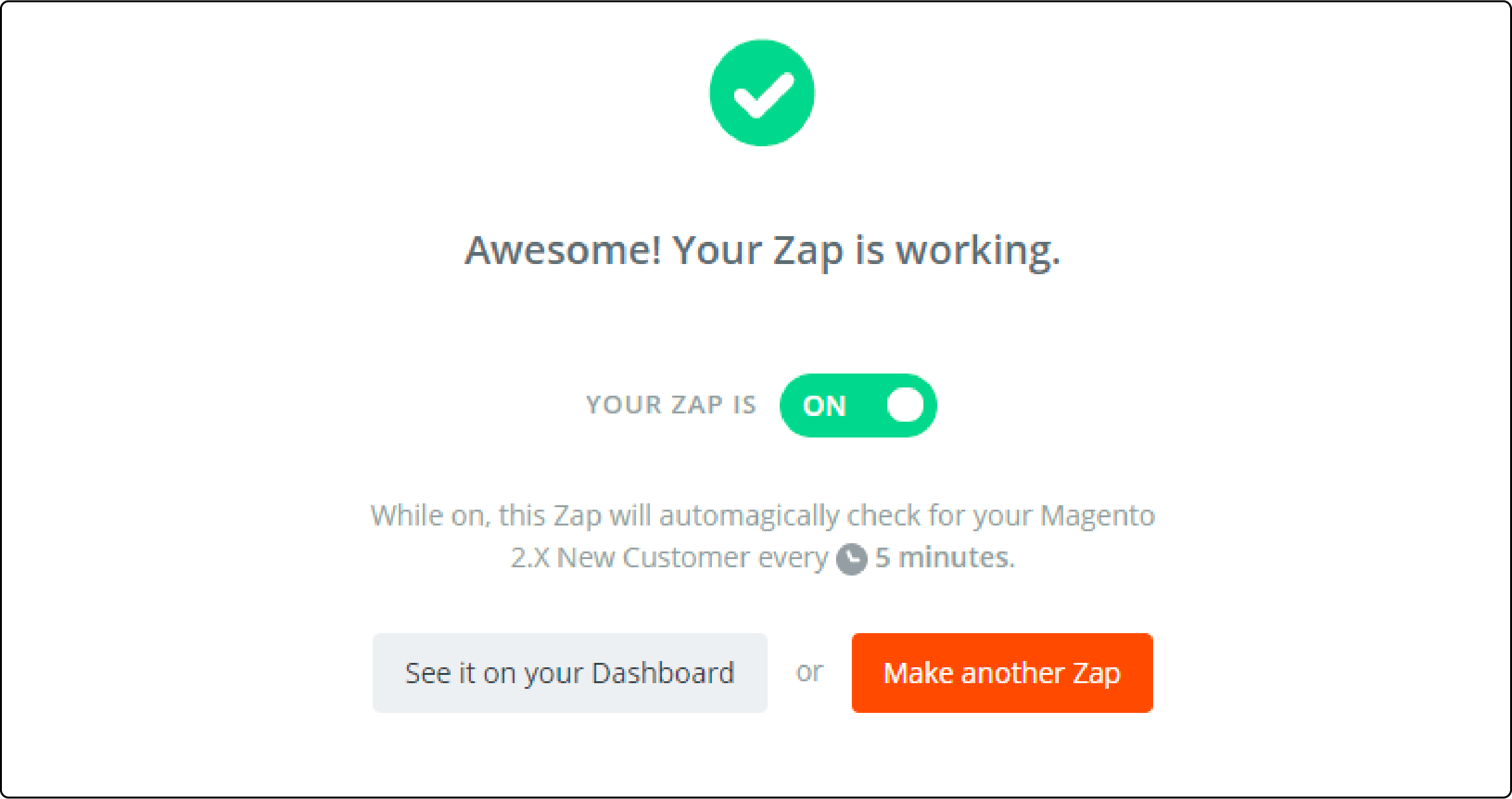 Finalizing Zap setup for Magento to Salesforce CRM data synchronization