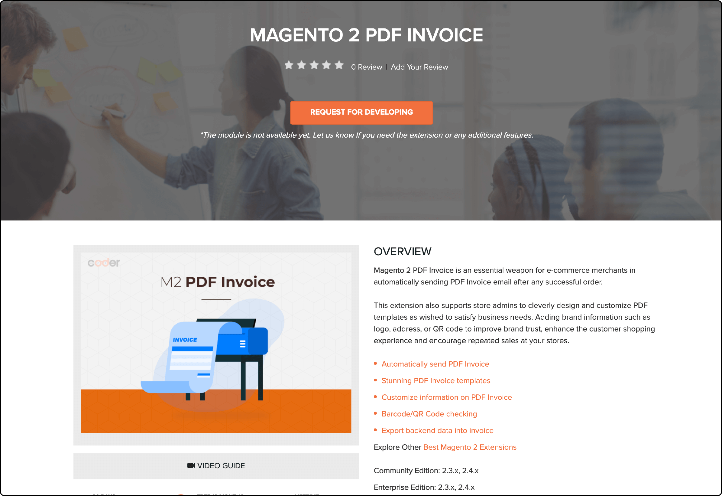 Magento Invoice Template by Landofcoder