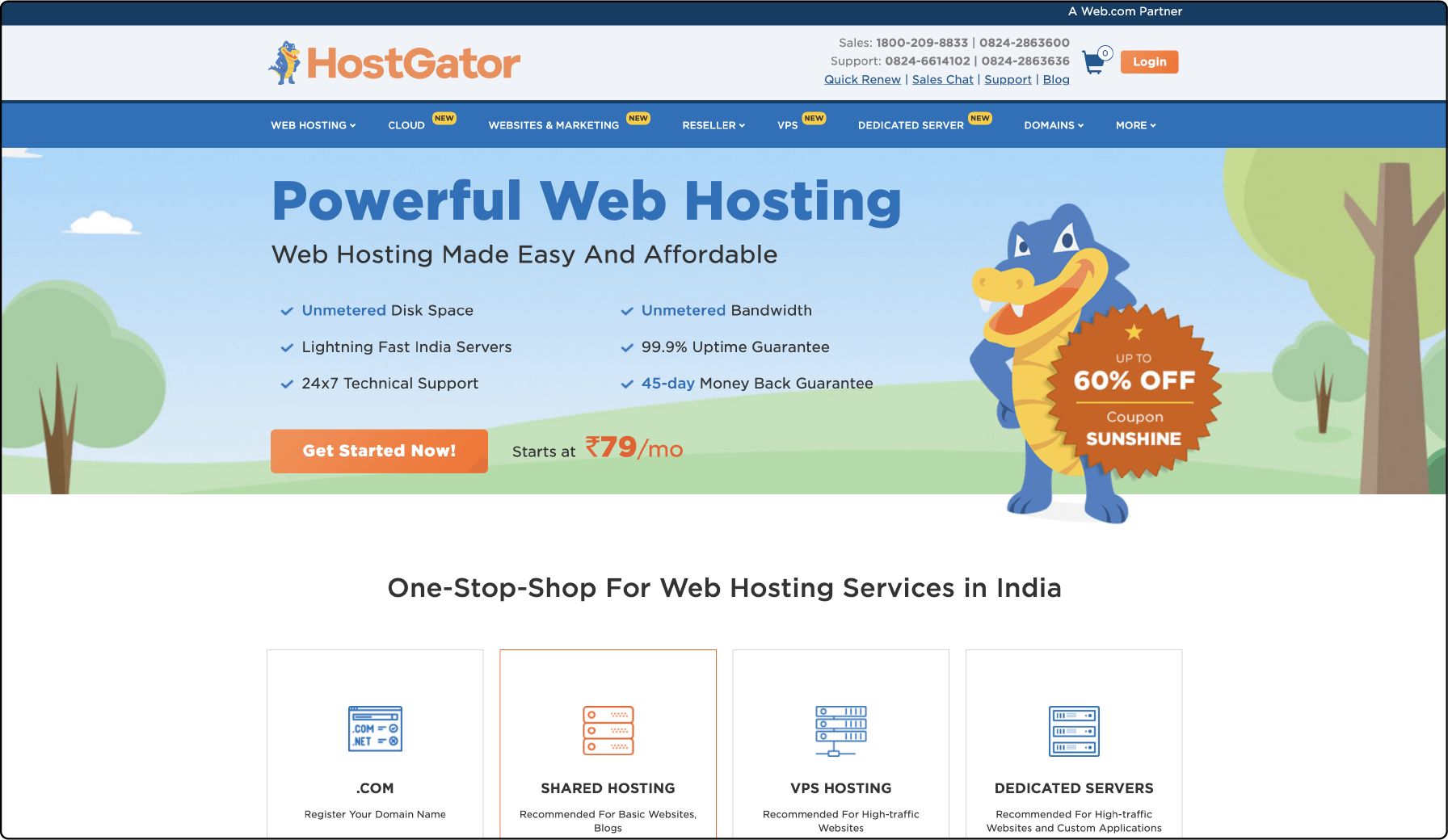 HostGator Magento 2 Hosting in India