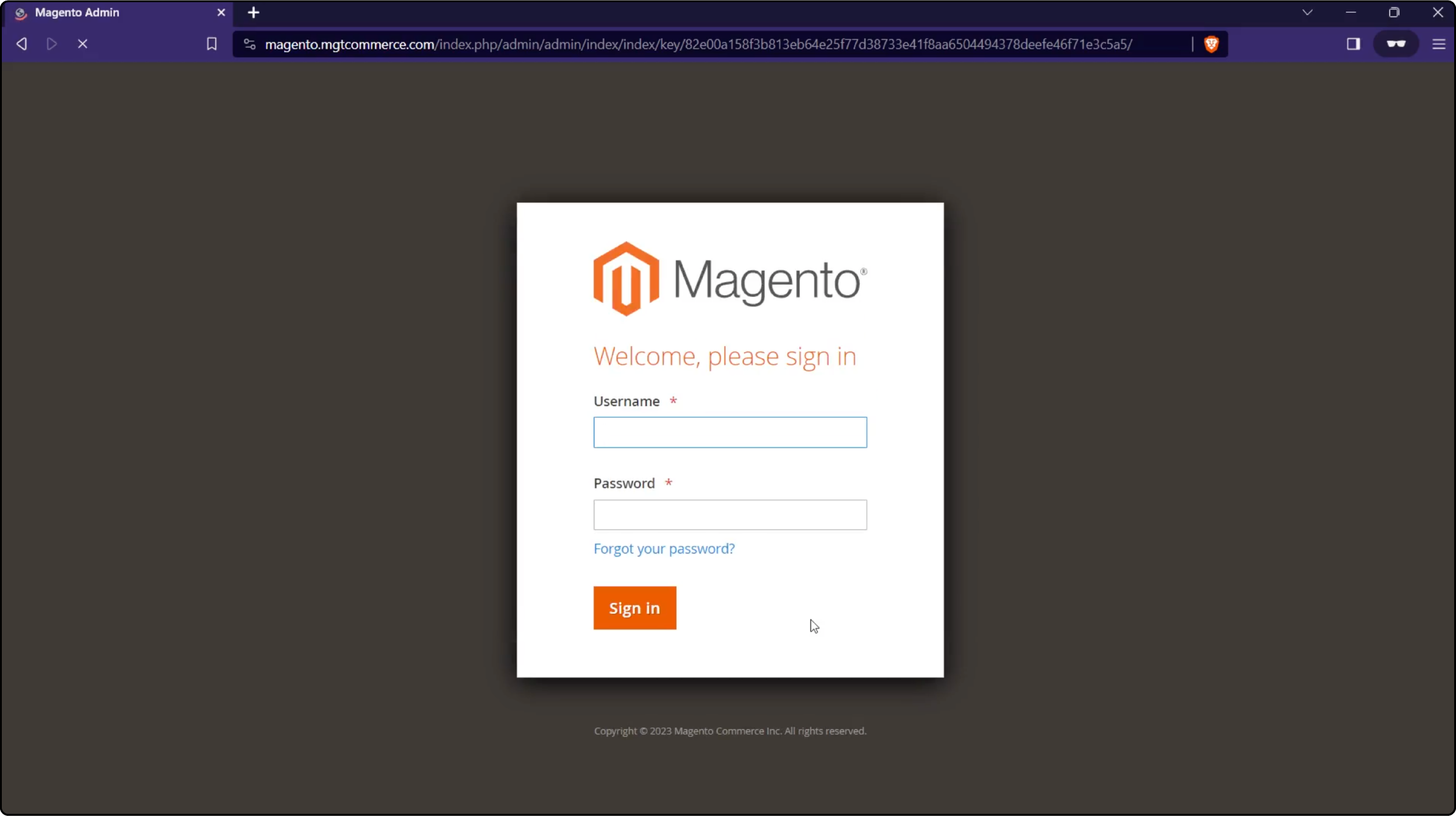 Magento Admin Panel Login username &amp; password