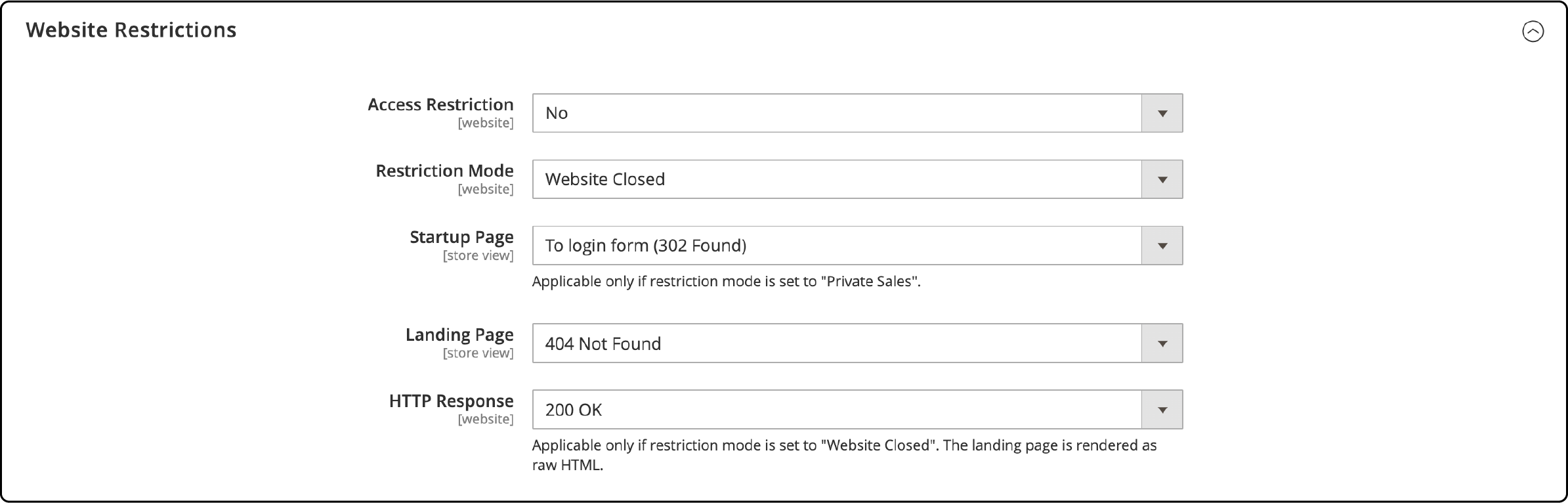 Magento Admin Panel Website Restrictions