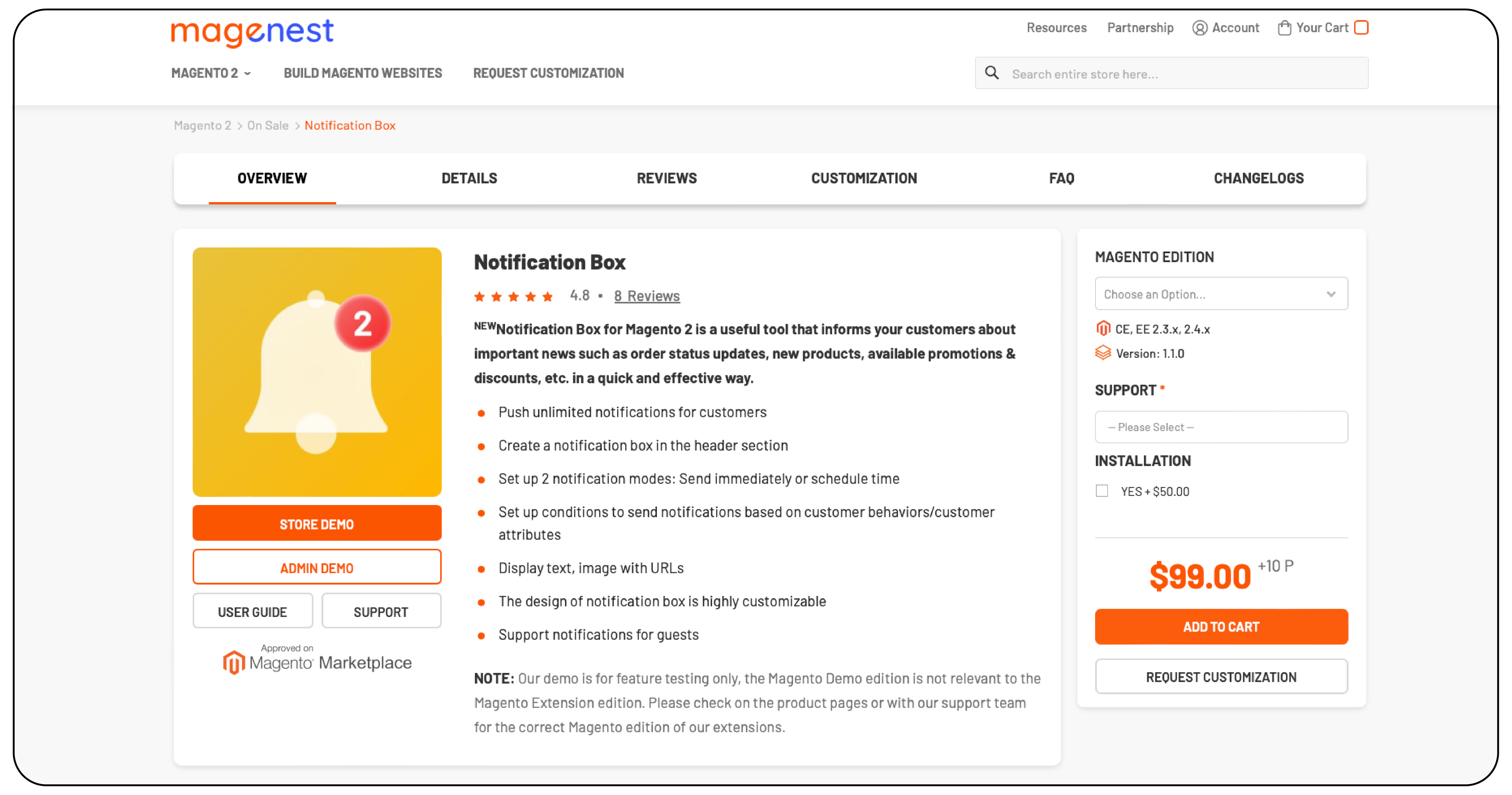 Magento Push Notifications Magenest Extension