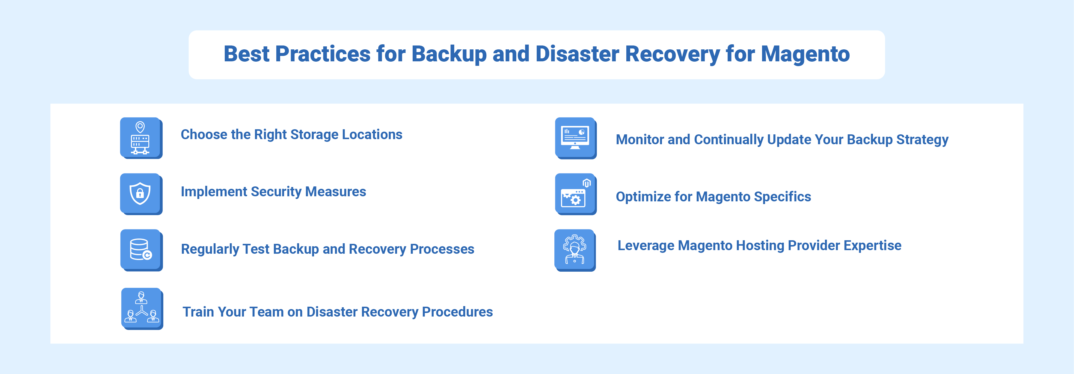Essential best practices for Magento backup and disaster recovery planning