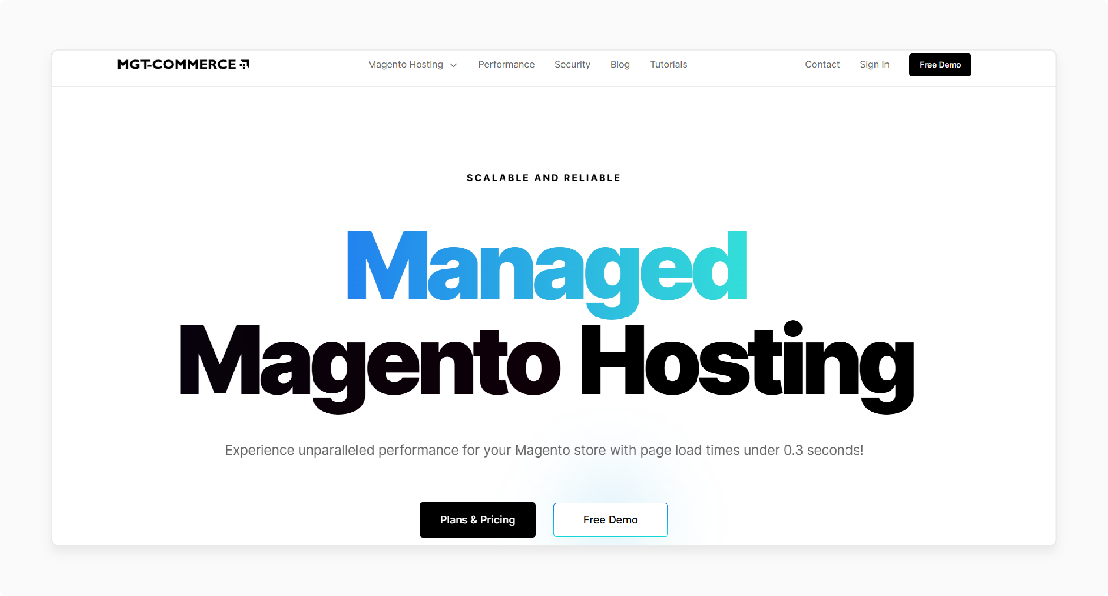 MGT Commerce for powerful Magento hosting