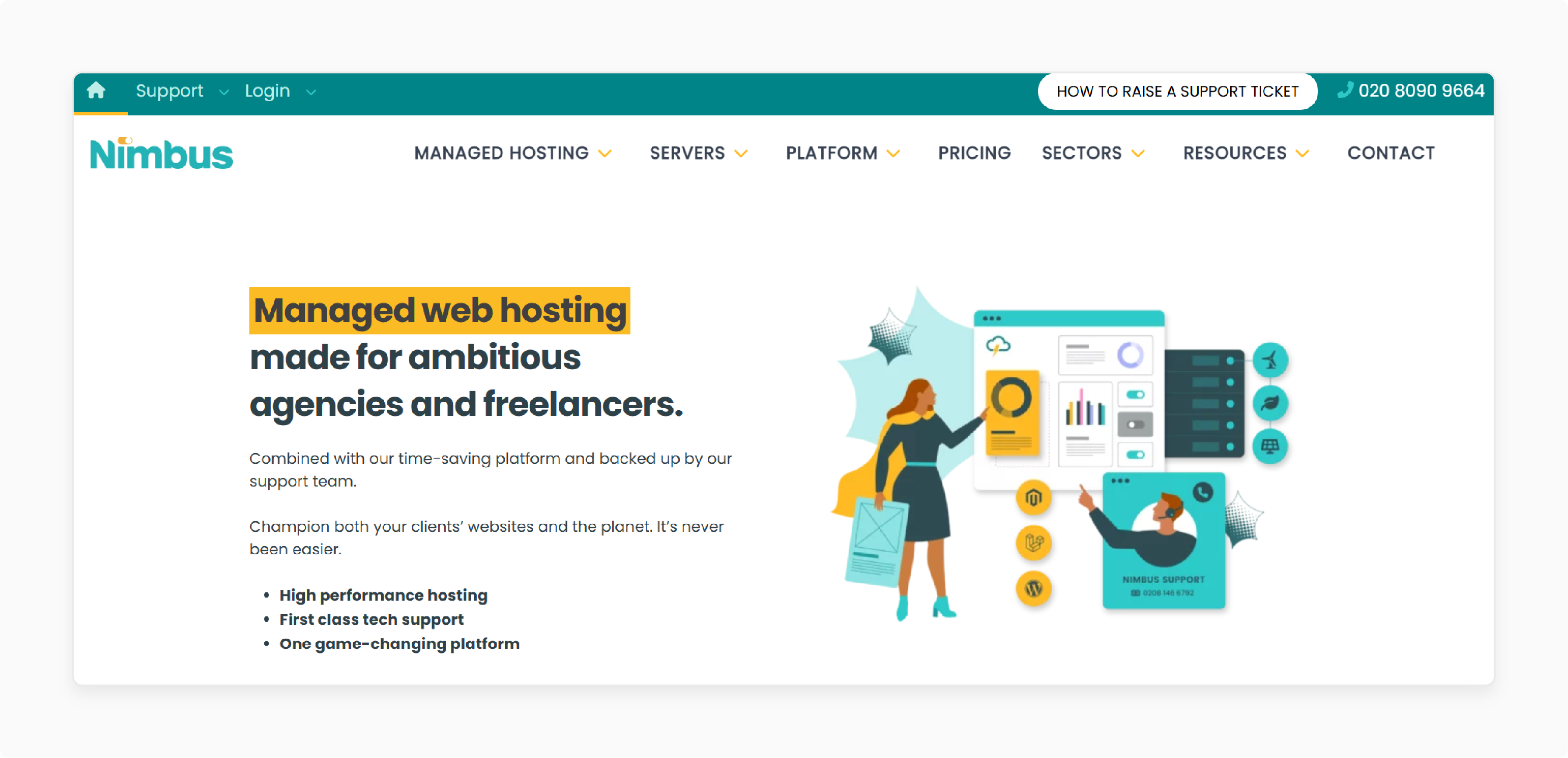 UK-based servers by Nimbus Hosting