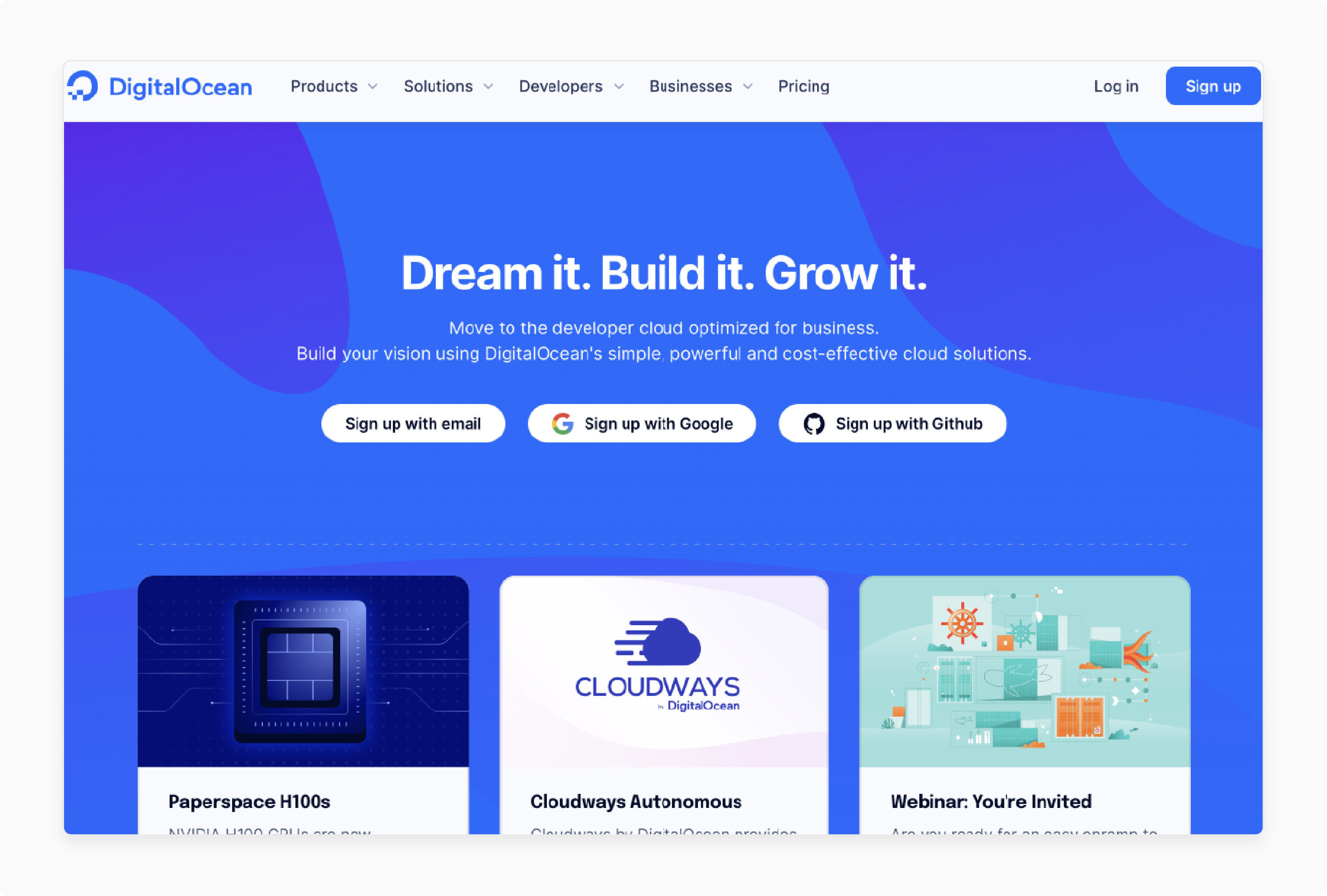 Features of DigitalOcean for Magento Cloud Hosting DigitalOcean for Magento Cloud Hosting