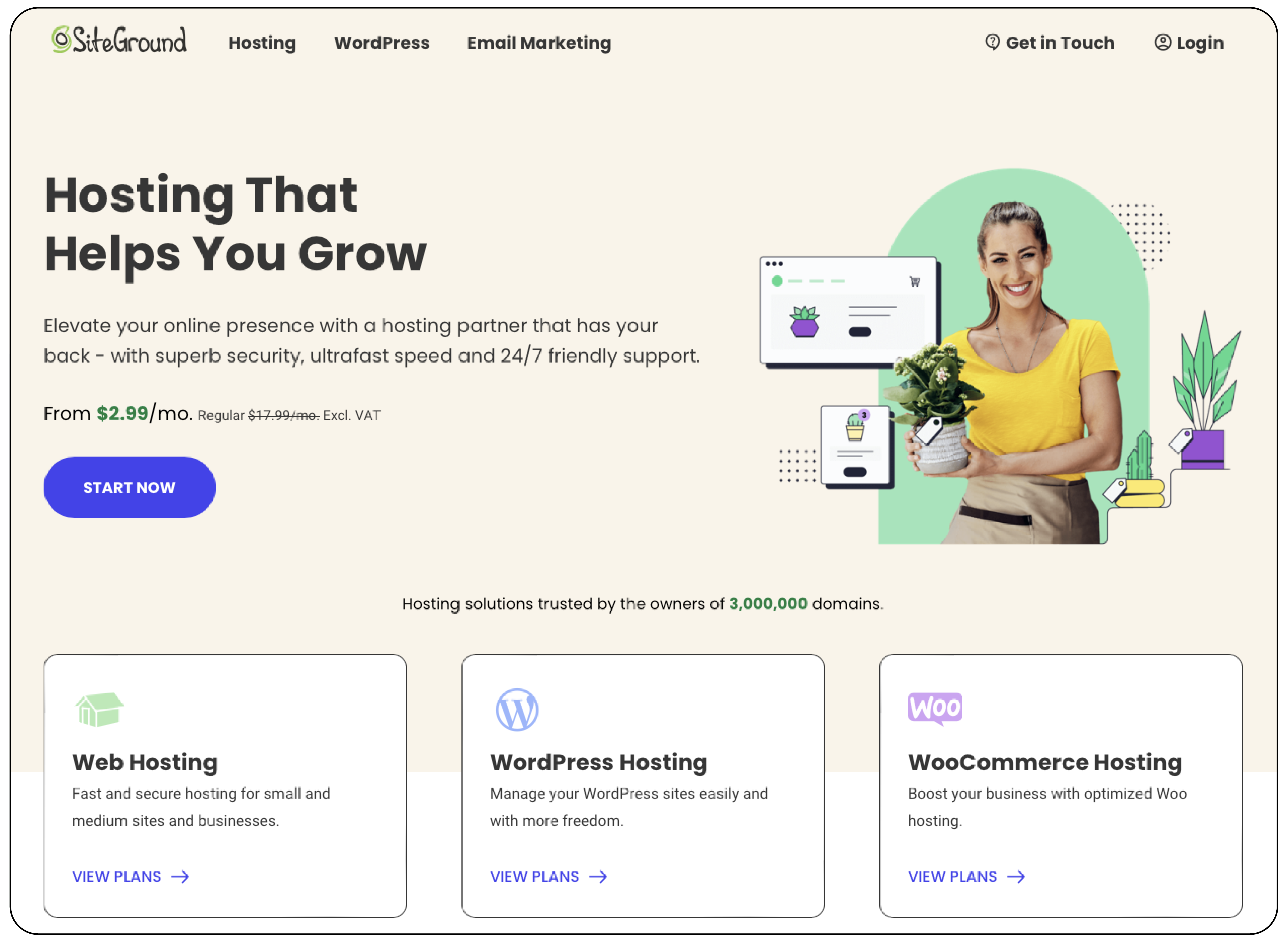 SiteGround - Best Affordable Shared Hosting Plans