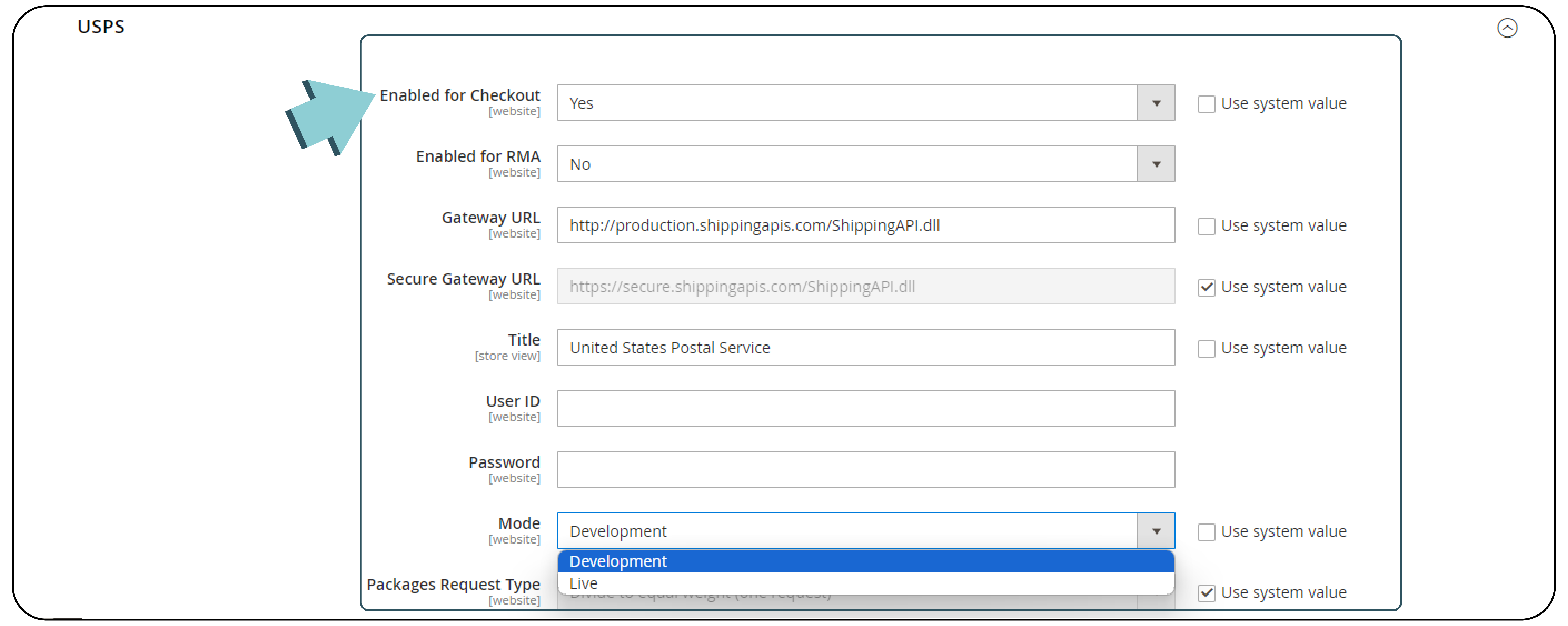 Configuring USPS Shipping Settings to Enable Checkout in Magento 