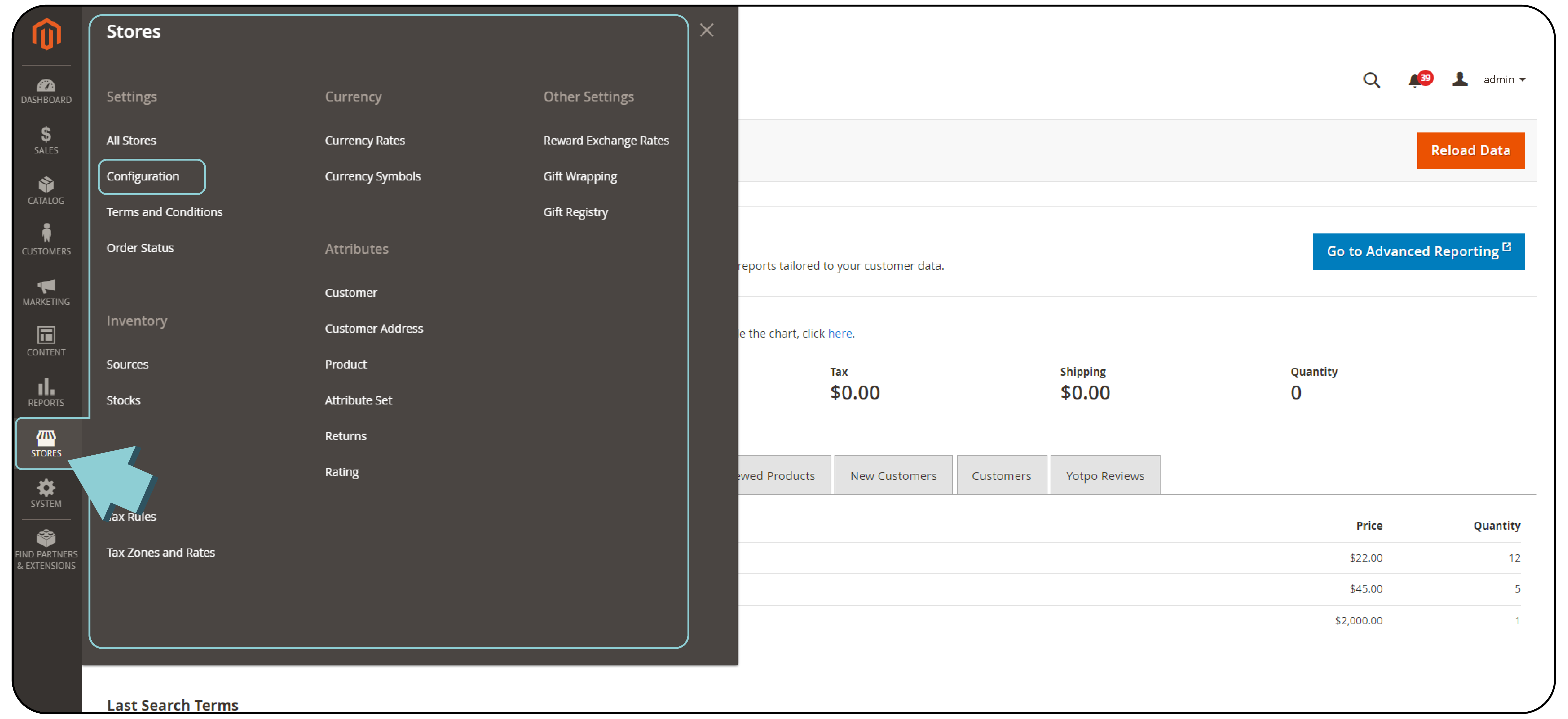 Navigating to USPS Shipping Method Configuration in Magento for Cost-Effective Shipping