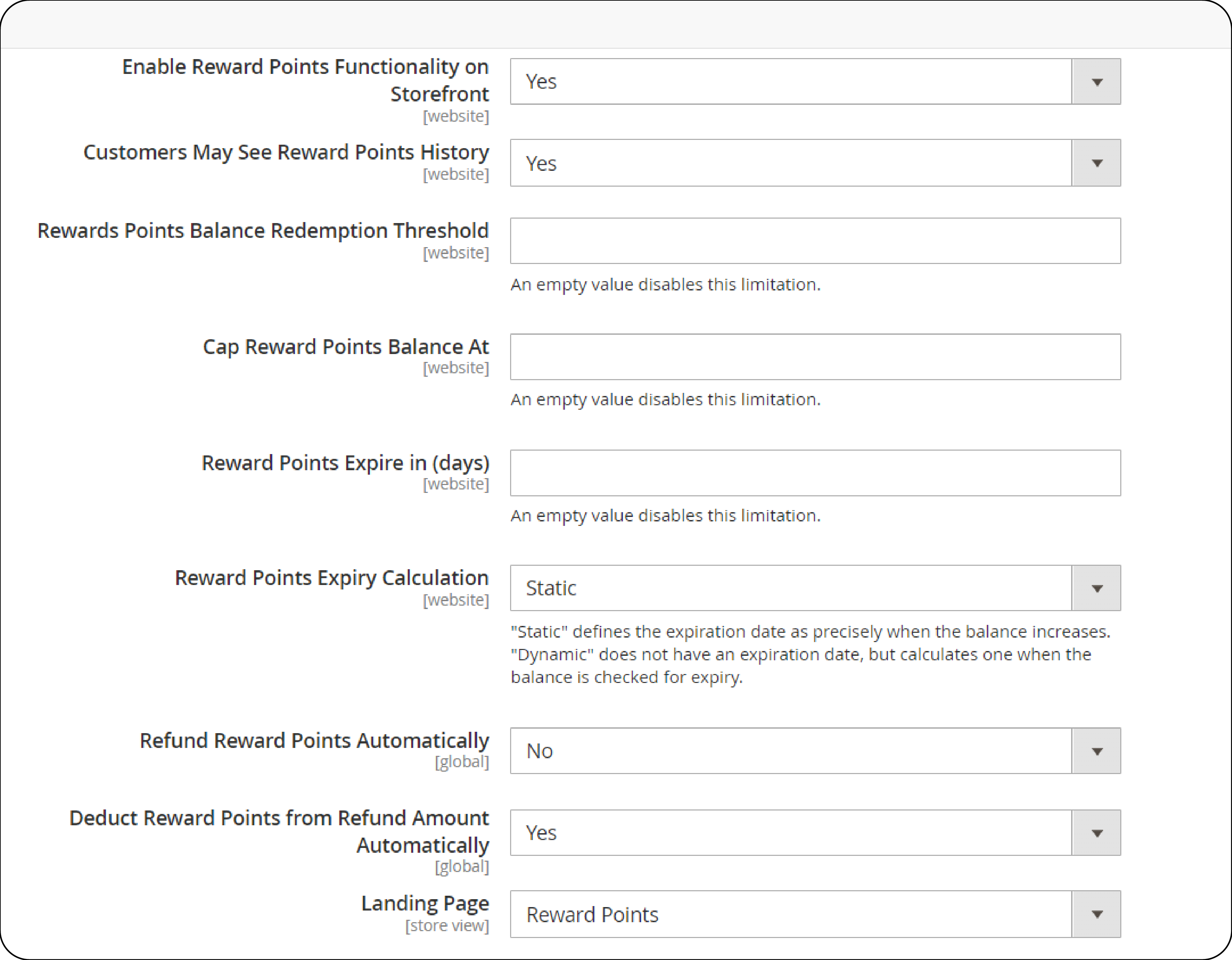 Configuring Magento reward points settings to enhance customer engagement