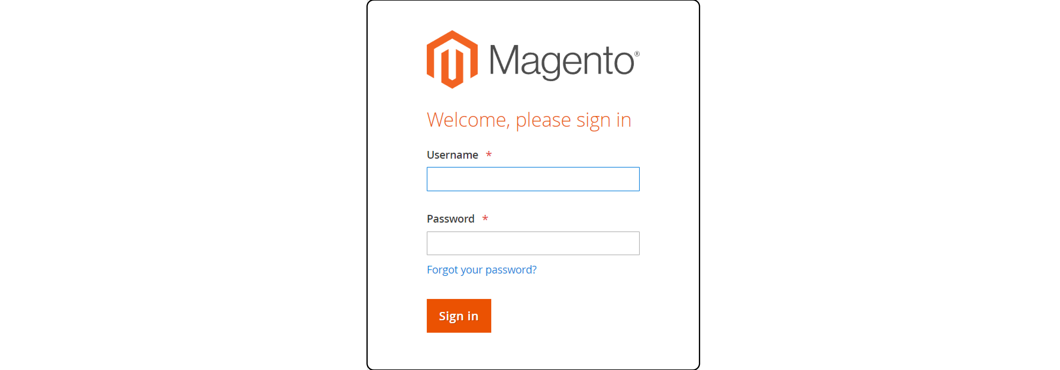 Step-by-step guide to logging into Magento 2 Admin Panel for RSS feed setup