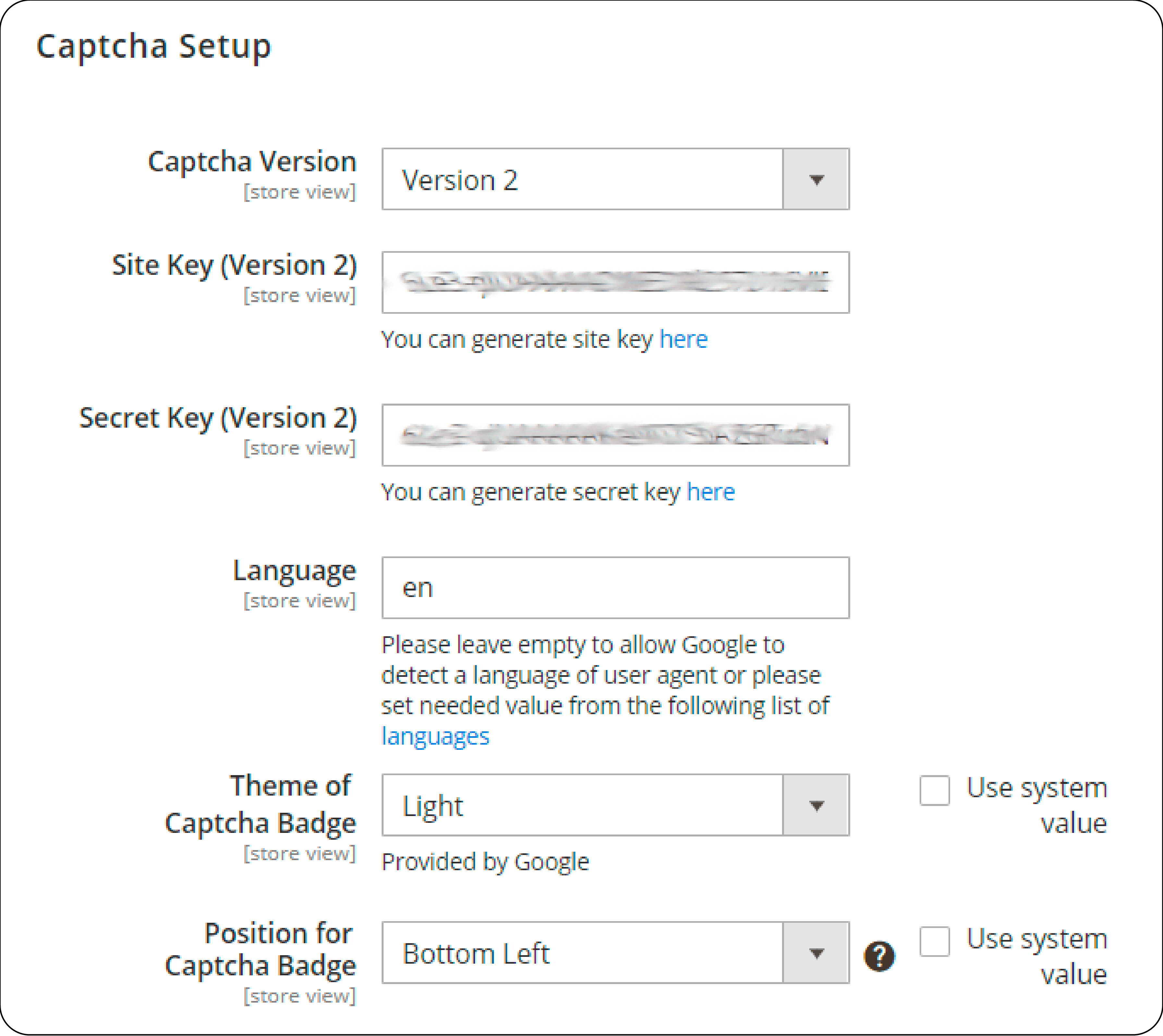 Setting Up Magento Google Invisible Captcha Version 2