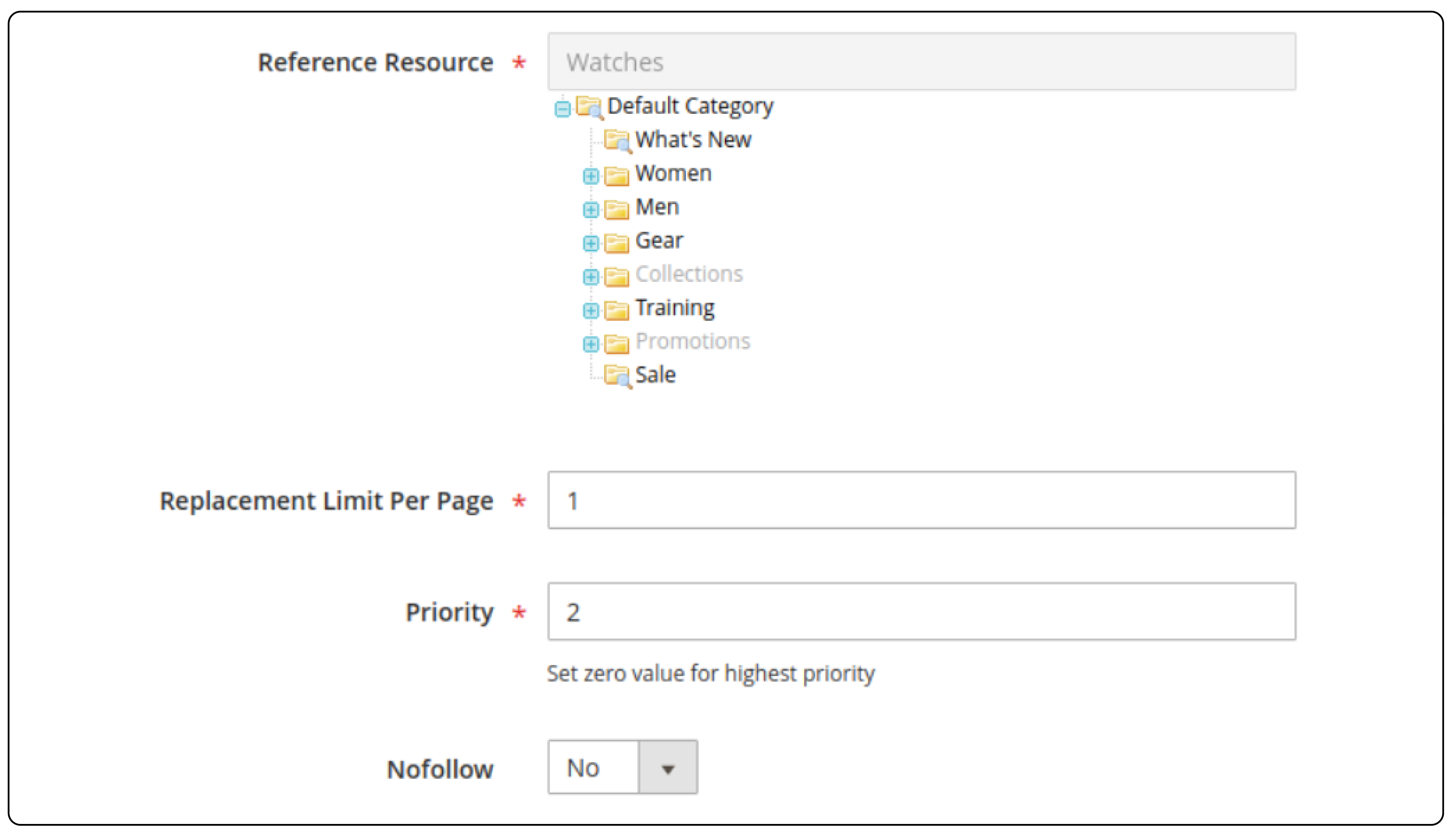 Hyperlink Creation in Magento 2 Cross Links