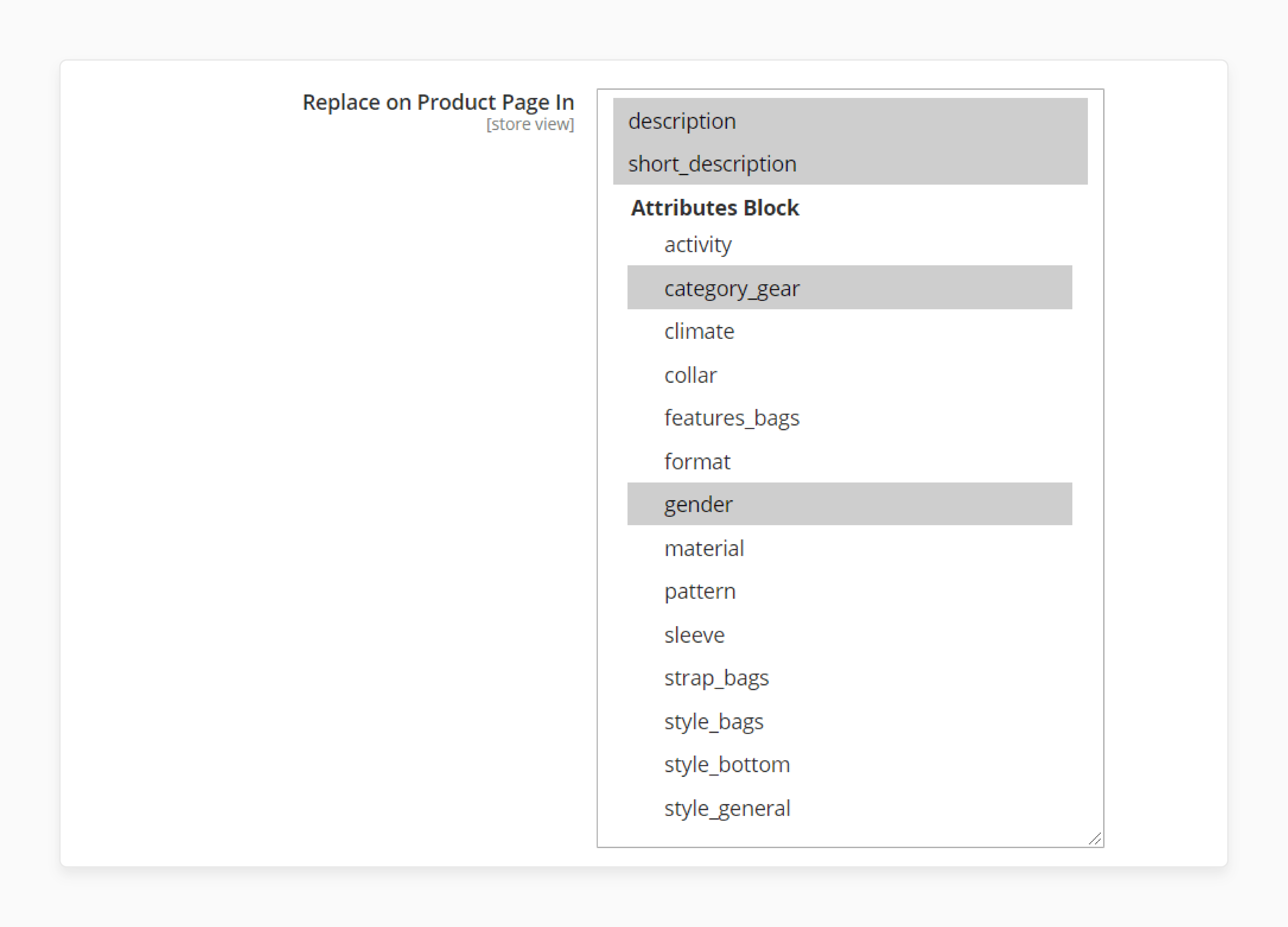 setting up keyword replacement locations on product pages in magento 2 for better link structure