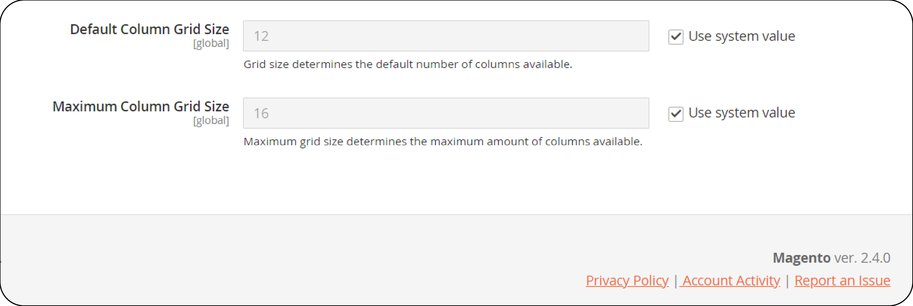 Setting grid size for perfect Google Maps alignment in Magento 2 layouts