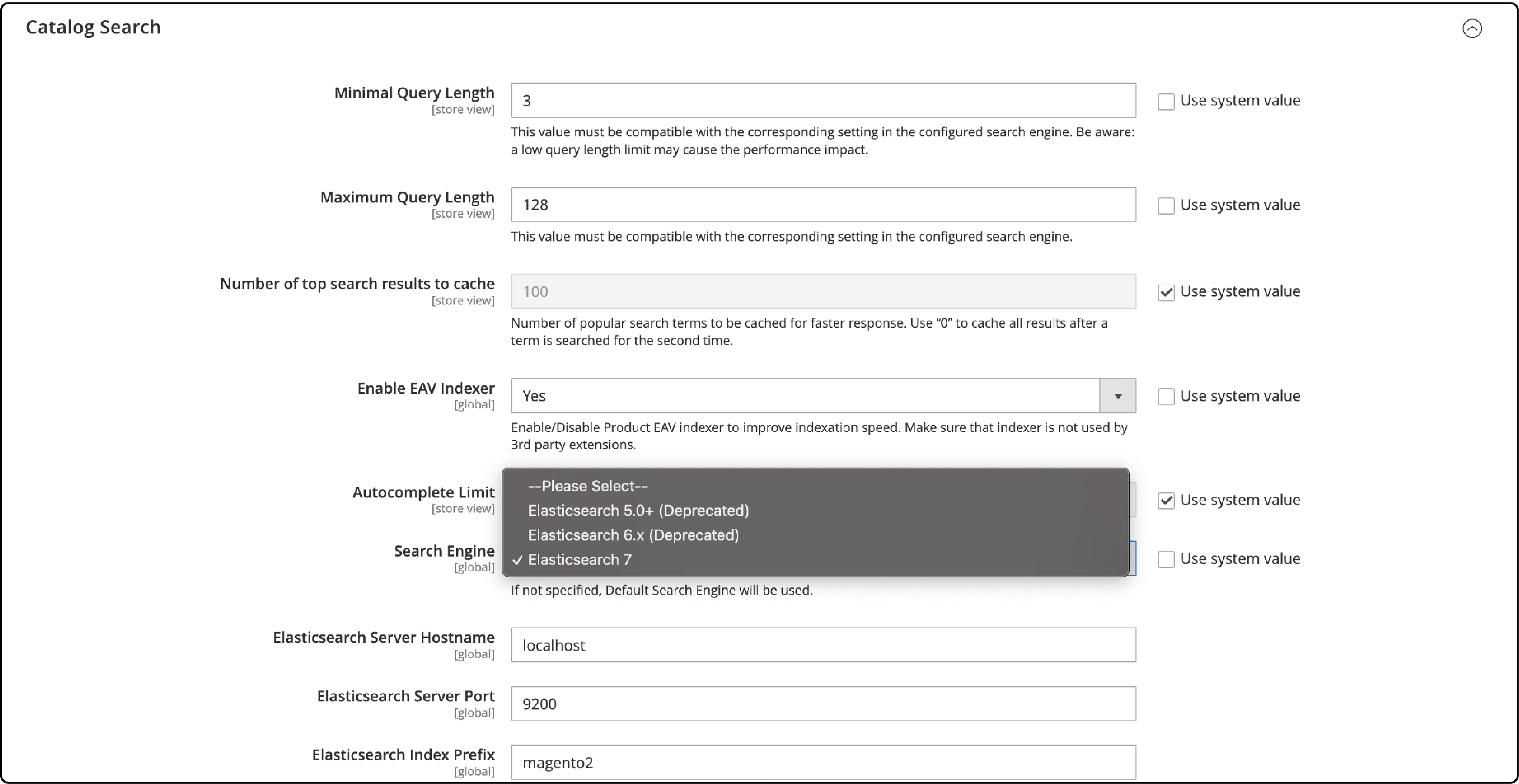 Configuring Search Options in Magento 2 Hosting