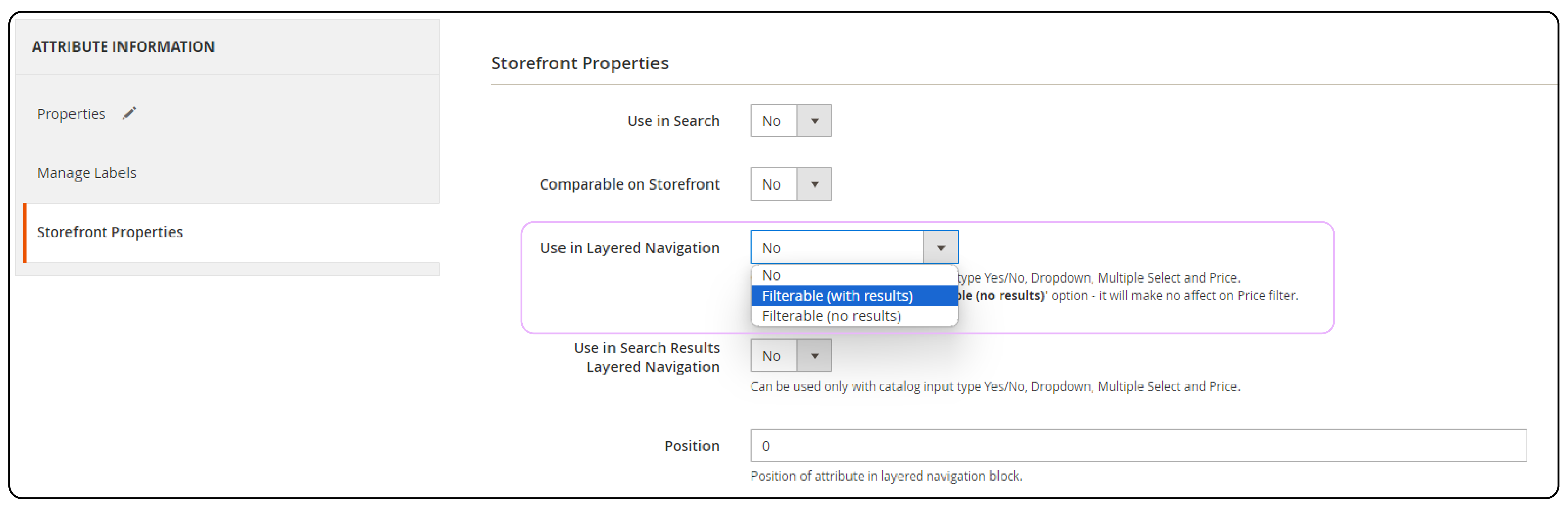 Use in Layered Dropdown Setting