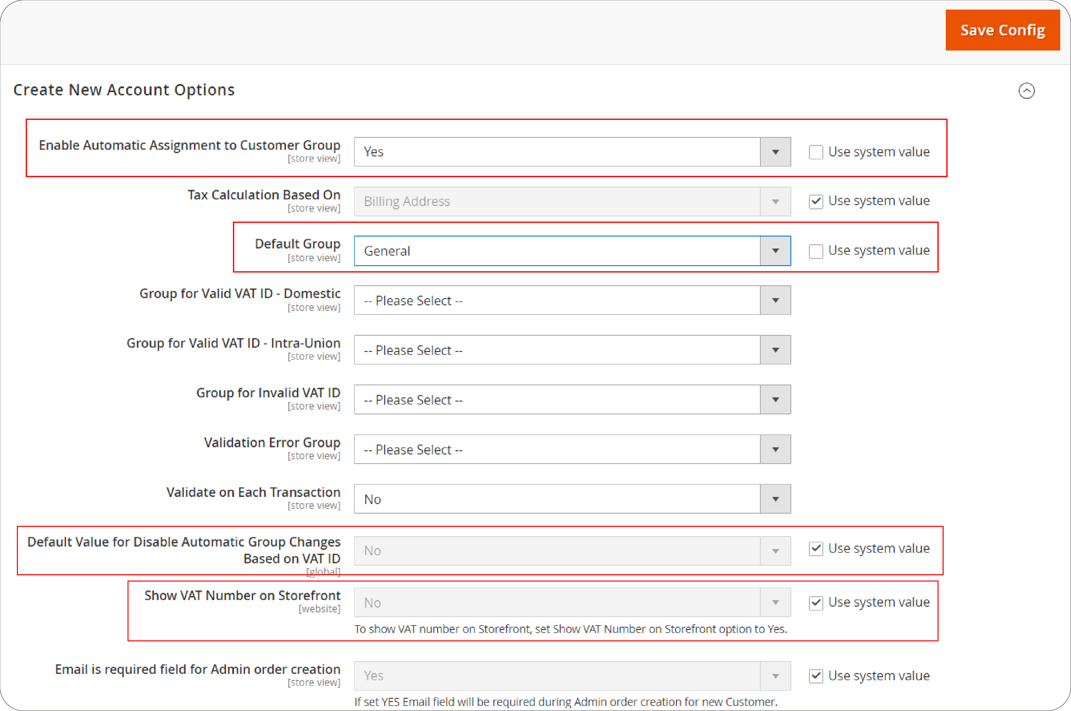 Enabling automatic customer group assignment for VAT ID validation in Magento 2