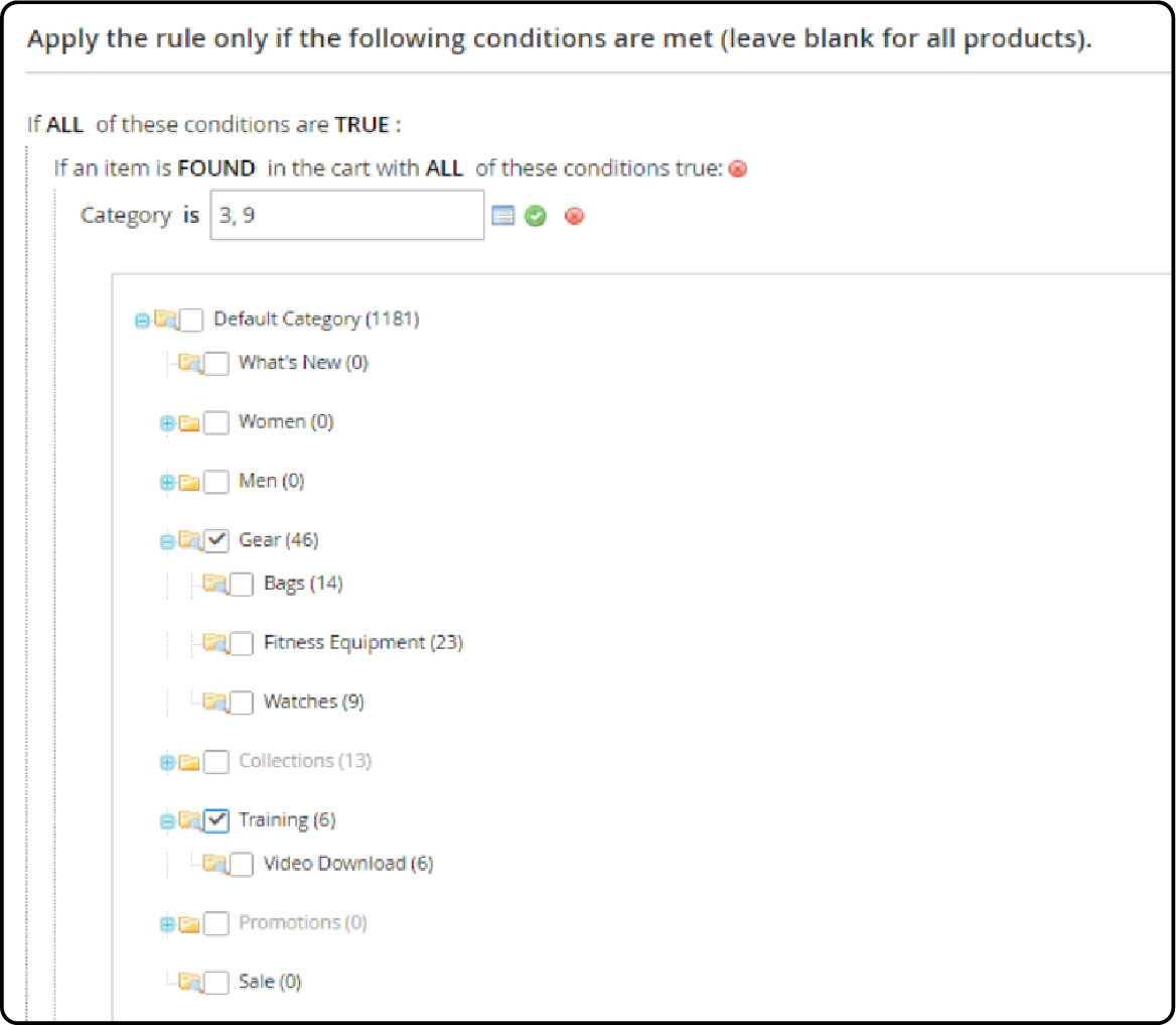 Use the Chooser Icon To View and Select the Desired Categories in Magento 2