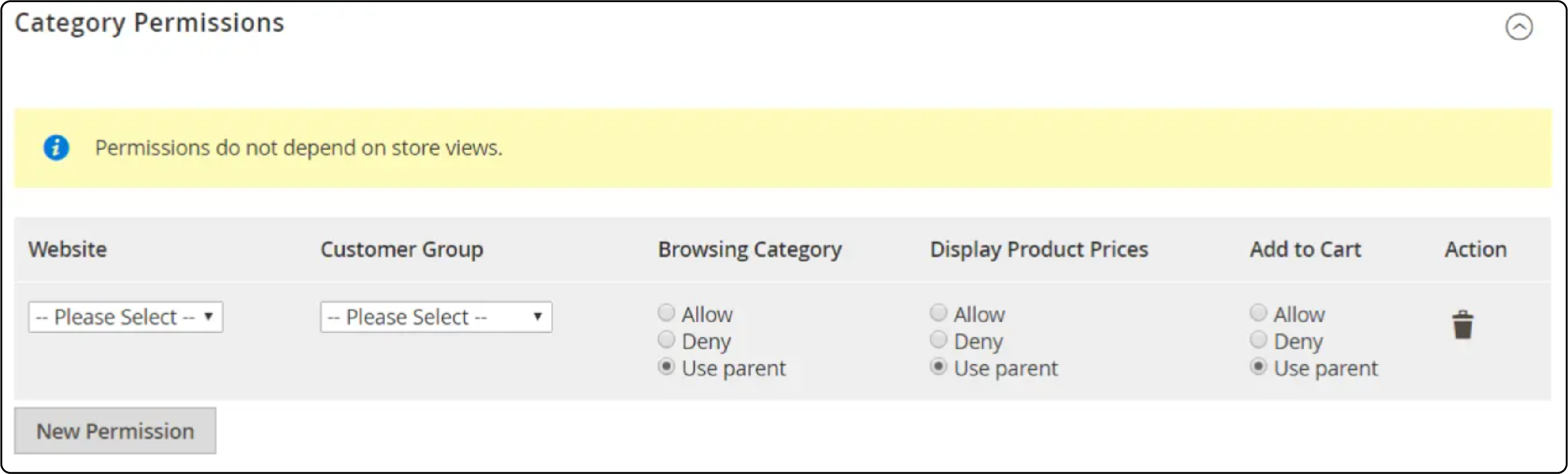  Magento Category Permissions Create New Permission