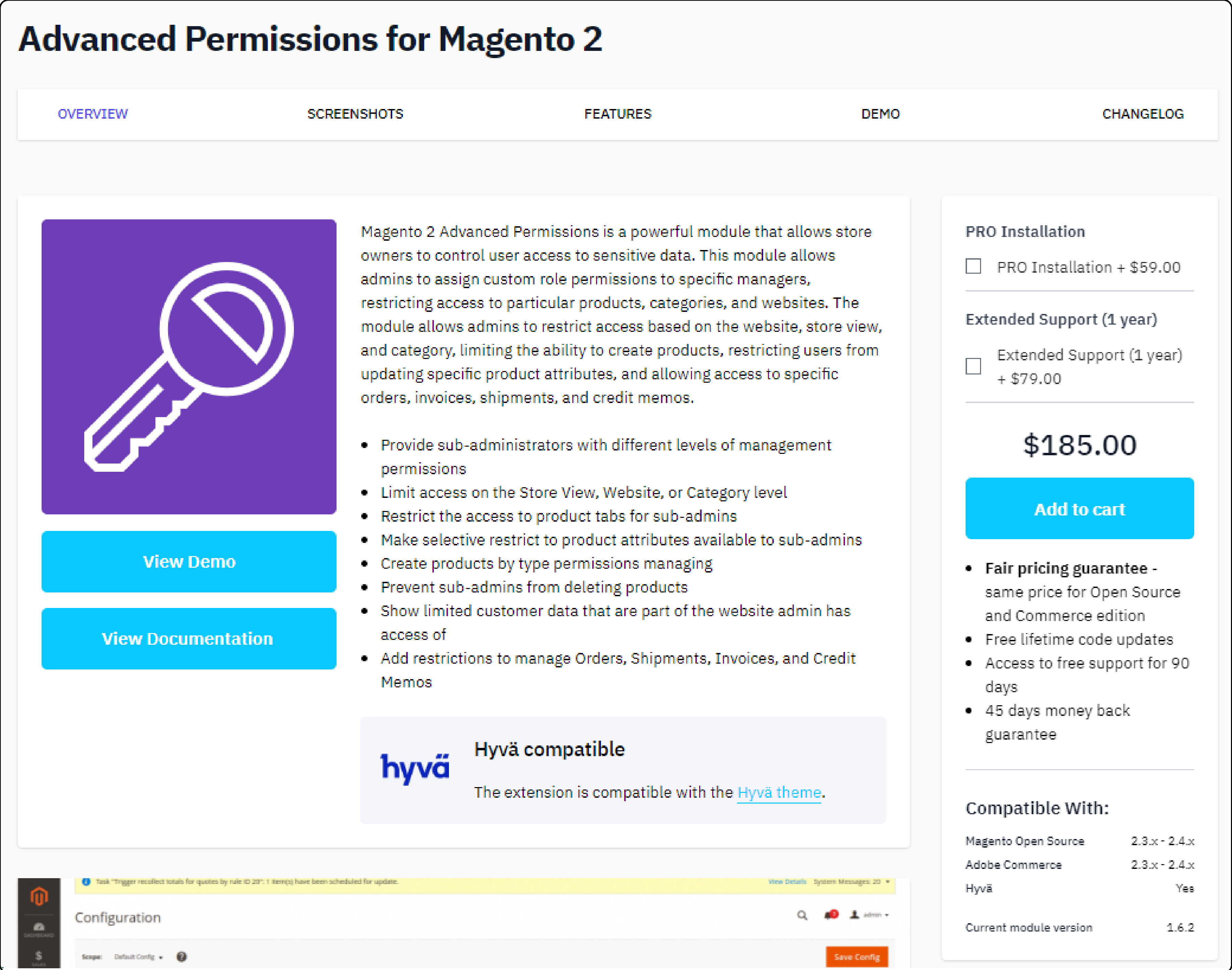 Magento Advanced Permissions extension by Aitoc