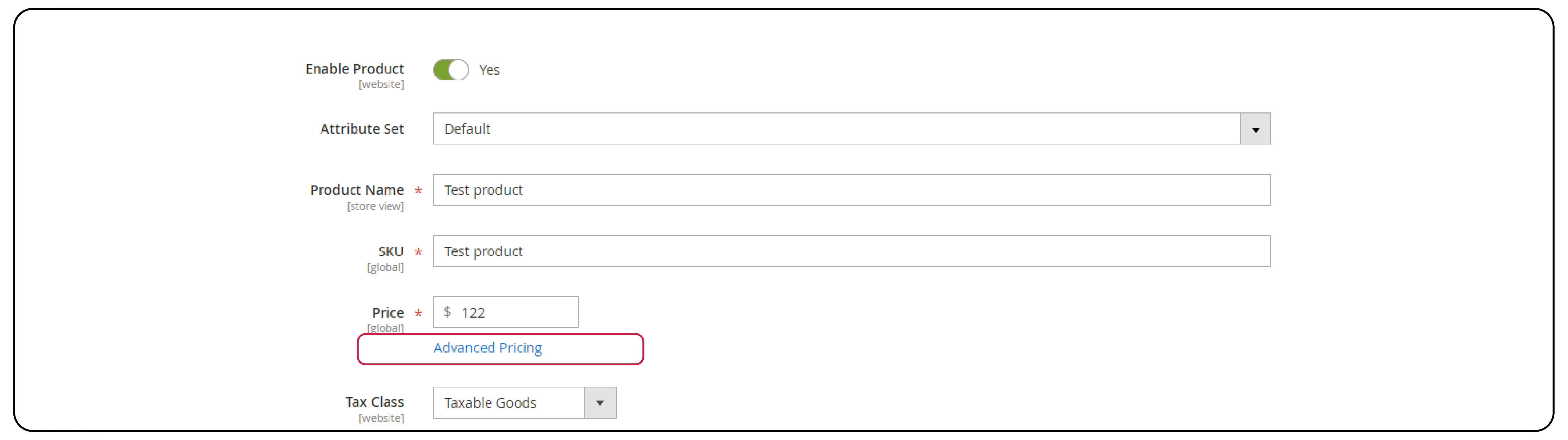 Configure Advanced Pricing