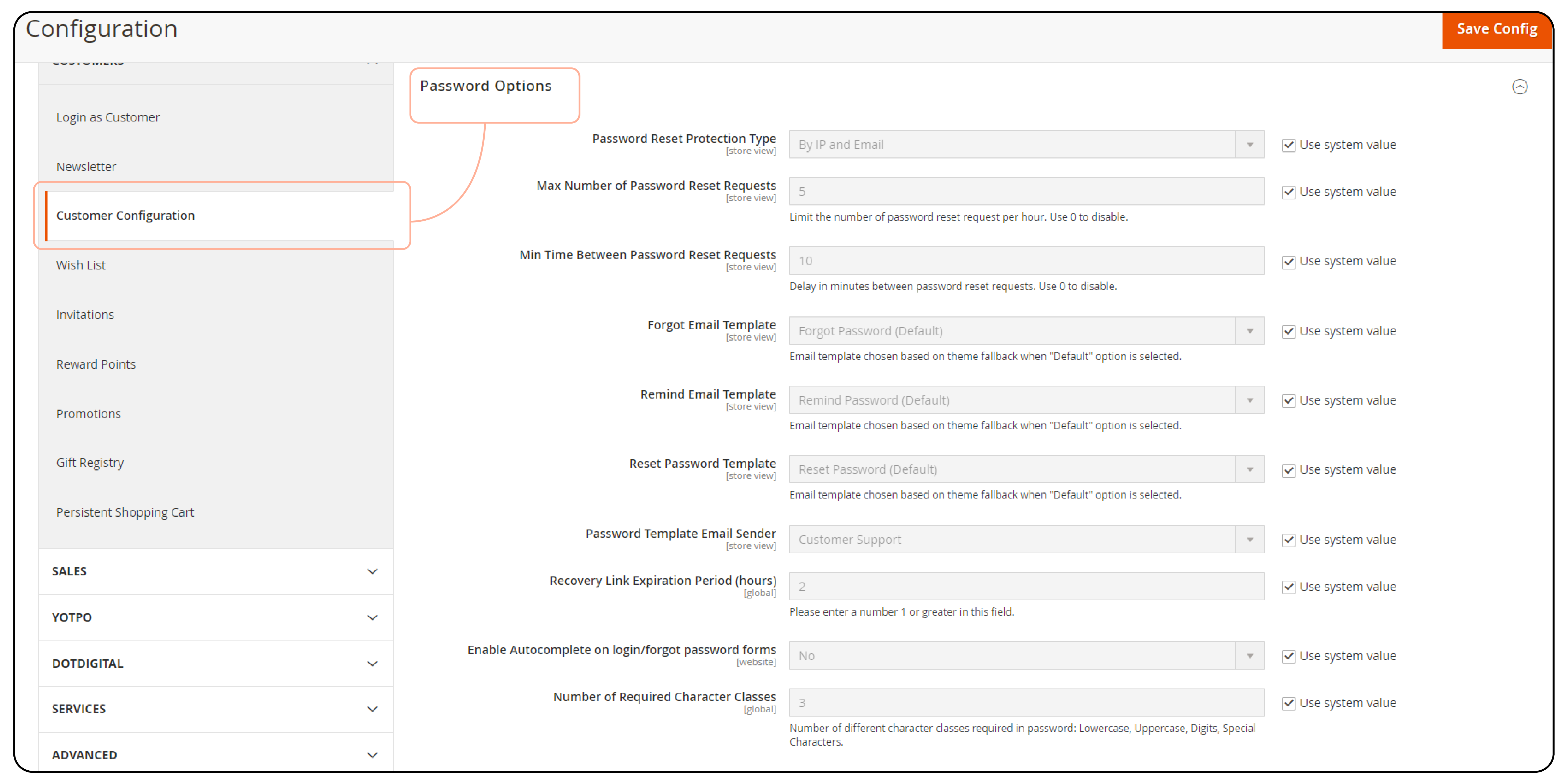 Configure Password Strength Settings