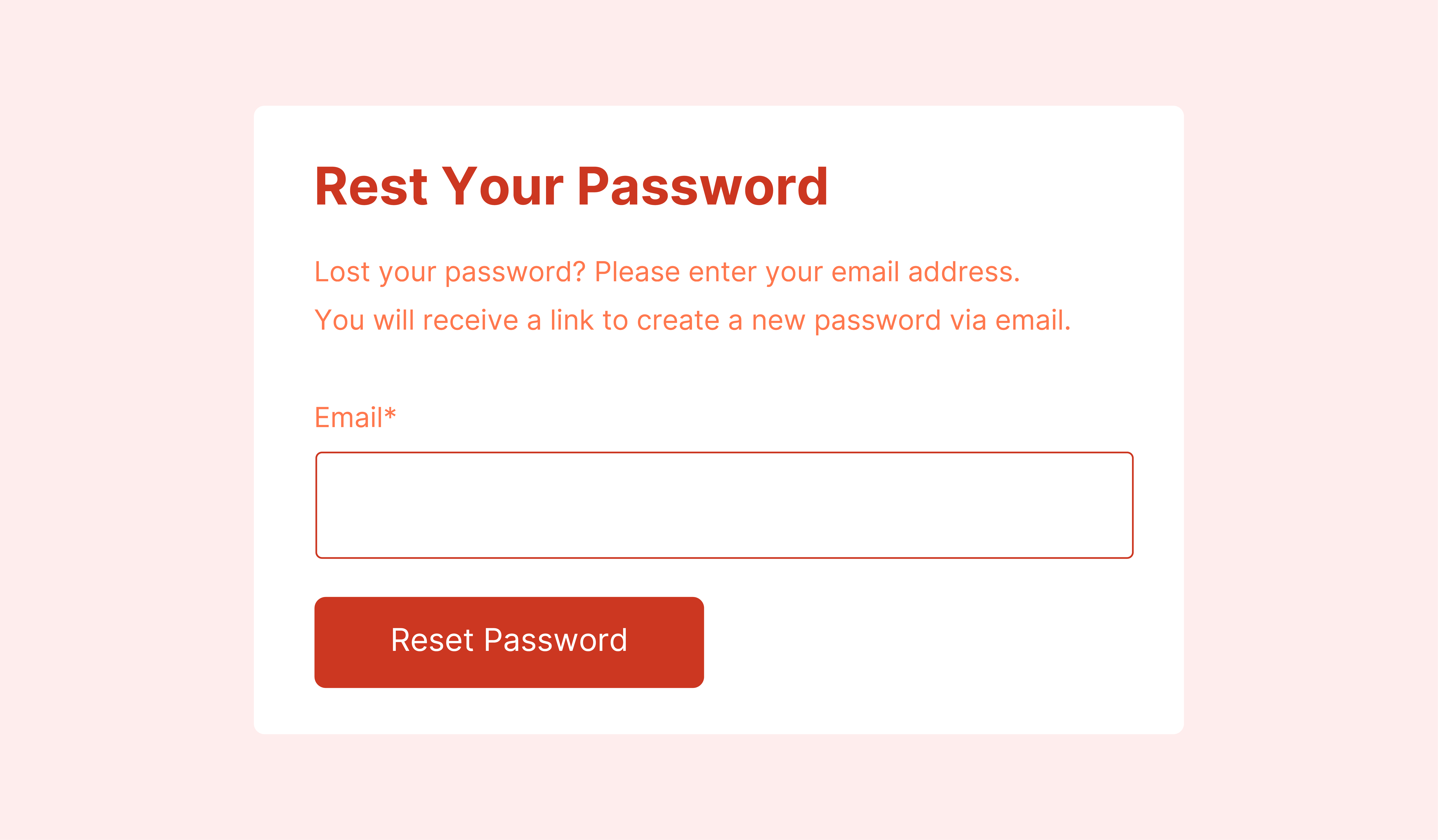 Password Reset Options